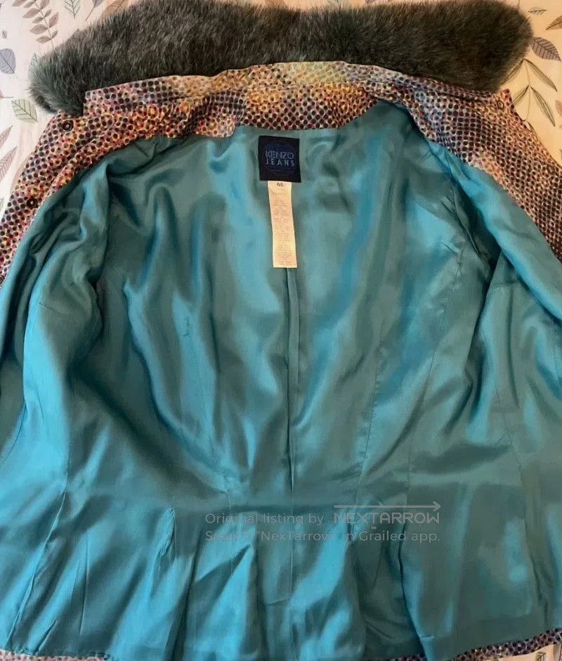 Kenzo KENZO Pop Art Fur Collar Cardigan. Size S / US 4 / IT 40 - 7 Thumbnail
