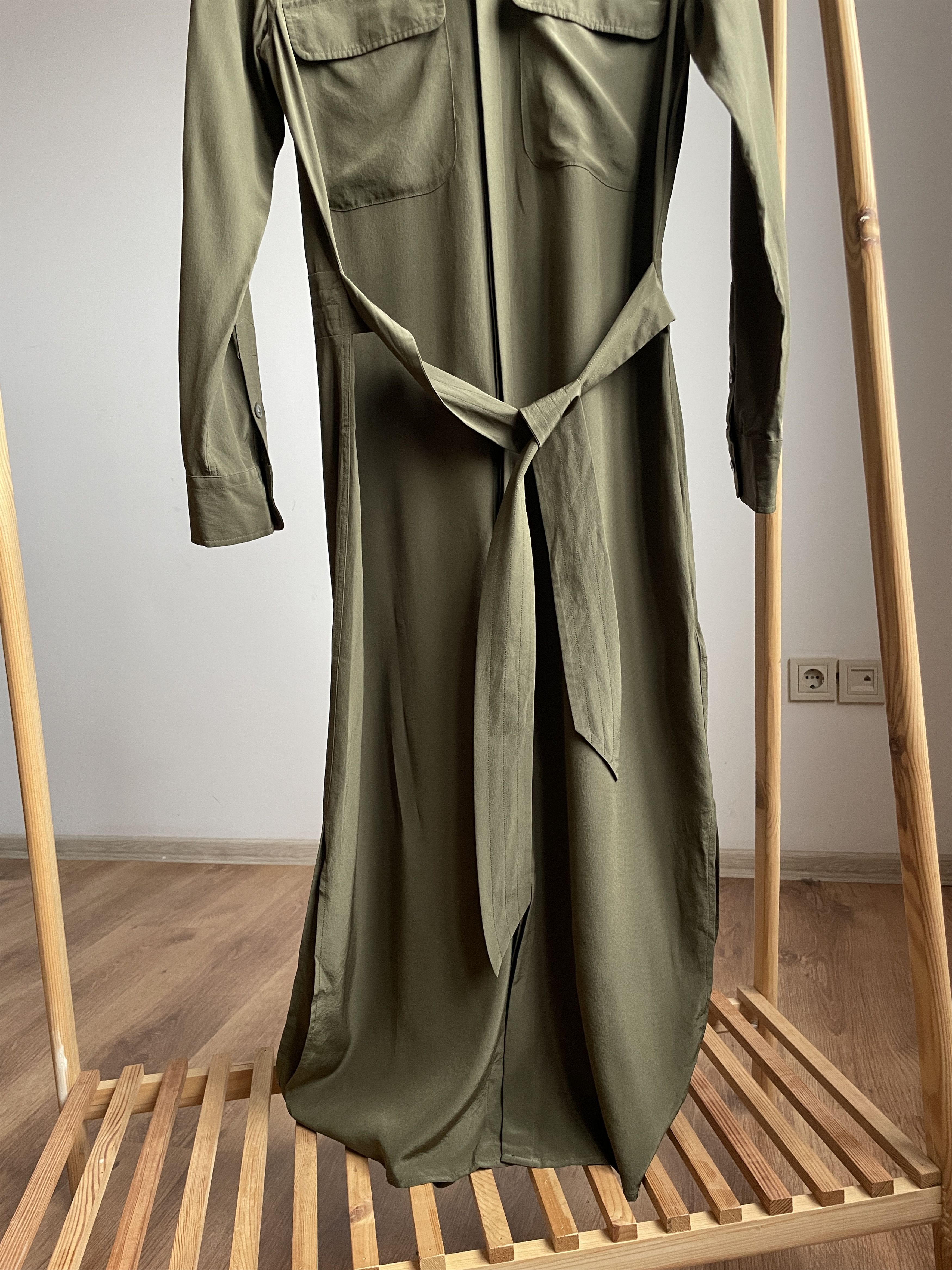 Polo Ralph Lauren Polo Ralph Lauren Military Silk Belted Shirt Dress Size 2 Size XS / US 0-2 / IT 36-38 - 6 Thumbnail
