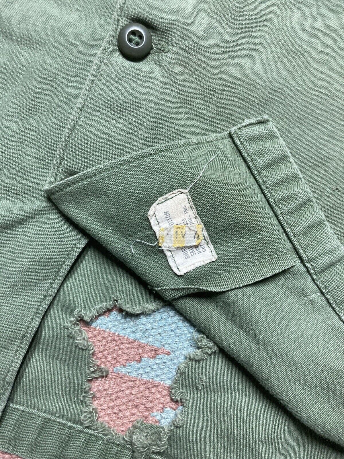 Vintage Vtg 60s OG 107 shirt top Air Force patched named vietnam S Size US S / EU 44-46 / 1 - 6 Thumbnail