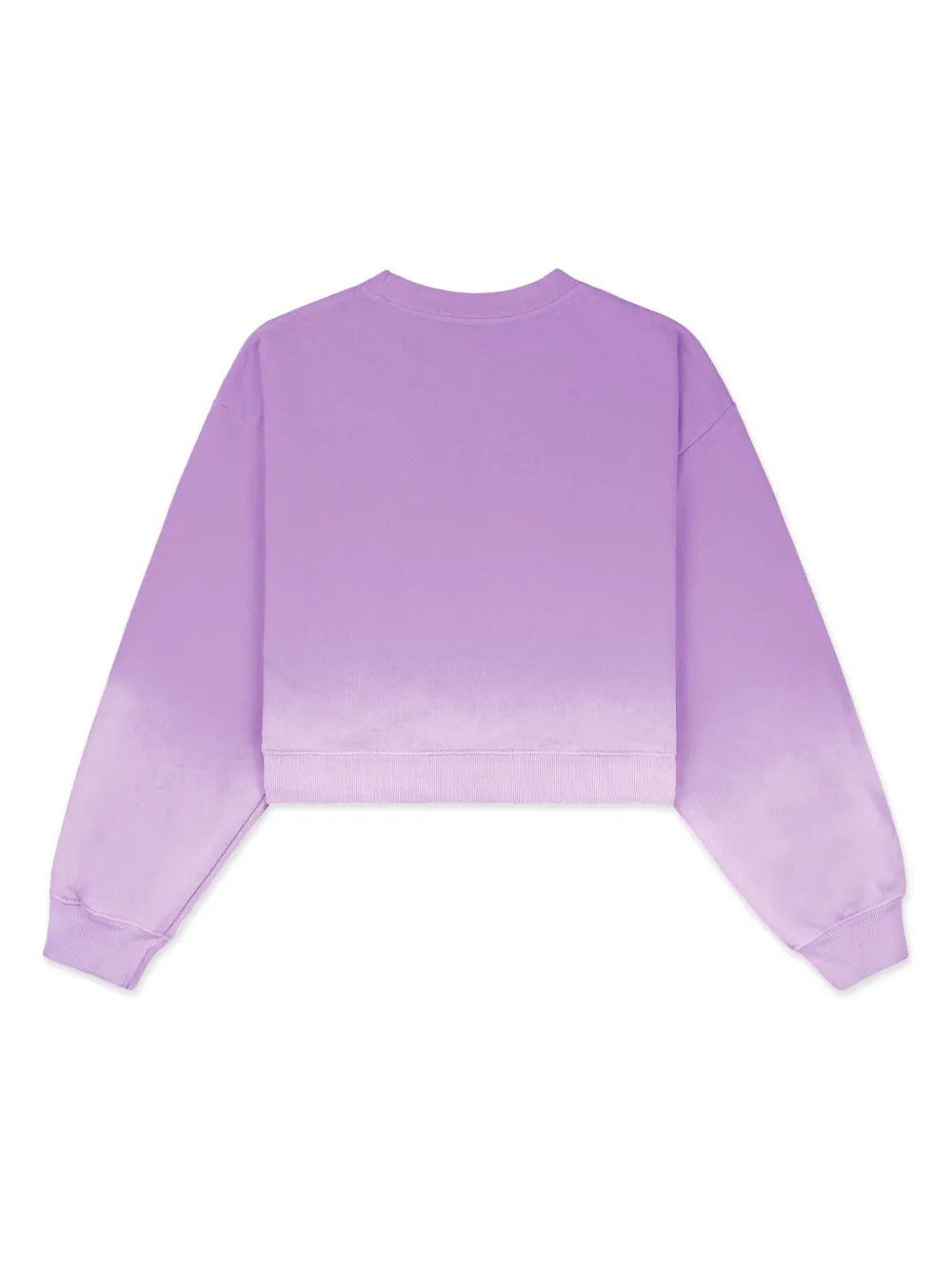 Sporty & Rich o1mle0525 Serif Logo Embroidered Cropped Sweatshirt Size XL / US 12-14 / IT 48-50 - 2 Thumbnail