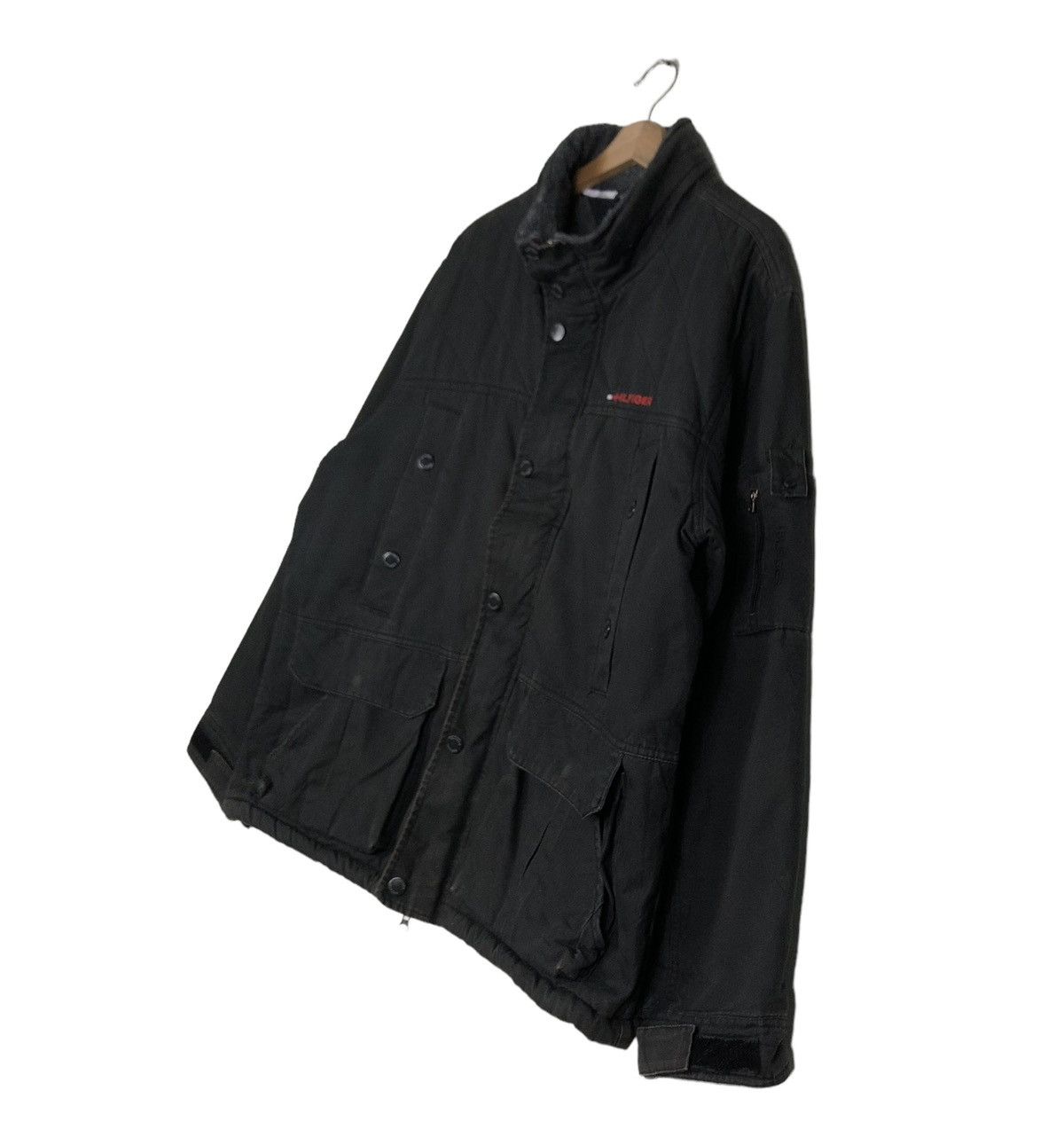 Japanese Brand 🔥VINTAGE WORK JACKET TOMMY HILFIGER CARGO POCKETS Size US XL / EU 56 / 4 - 2 Thumbnail