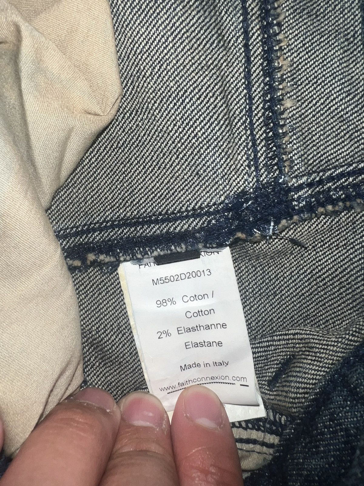 Faith Connexion Faith Connexion Biker Denim Jeans Sz 36 Size US 36 / EU 52 - 4 Thumbnail