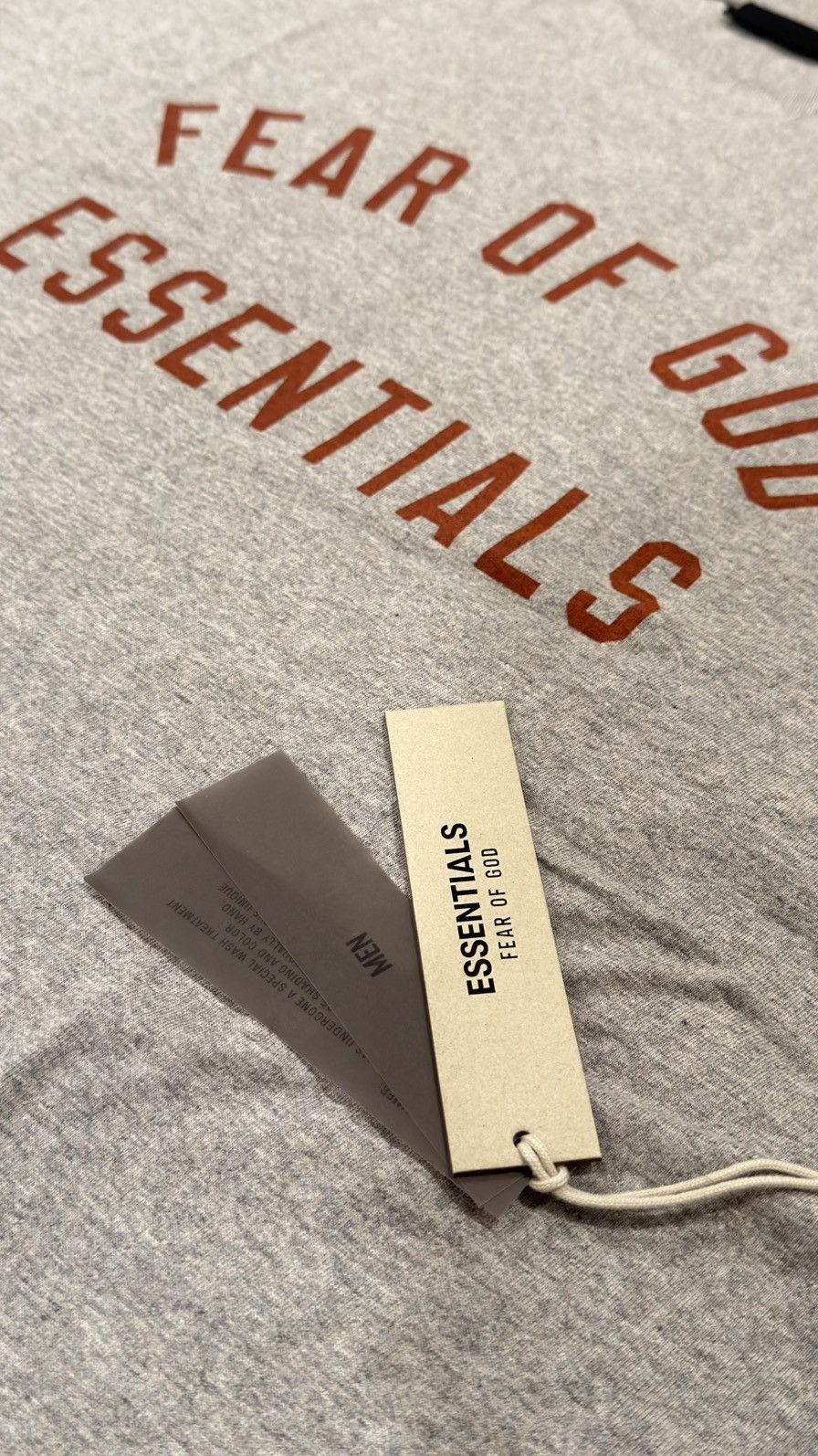 Fear of God FOG Essentials FW24 Dark Heather Crewneck Tee Size S Size US S / EU 44-46 / 1 - 3 Thumbnail