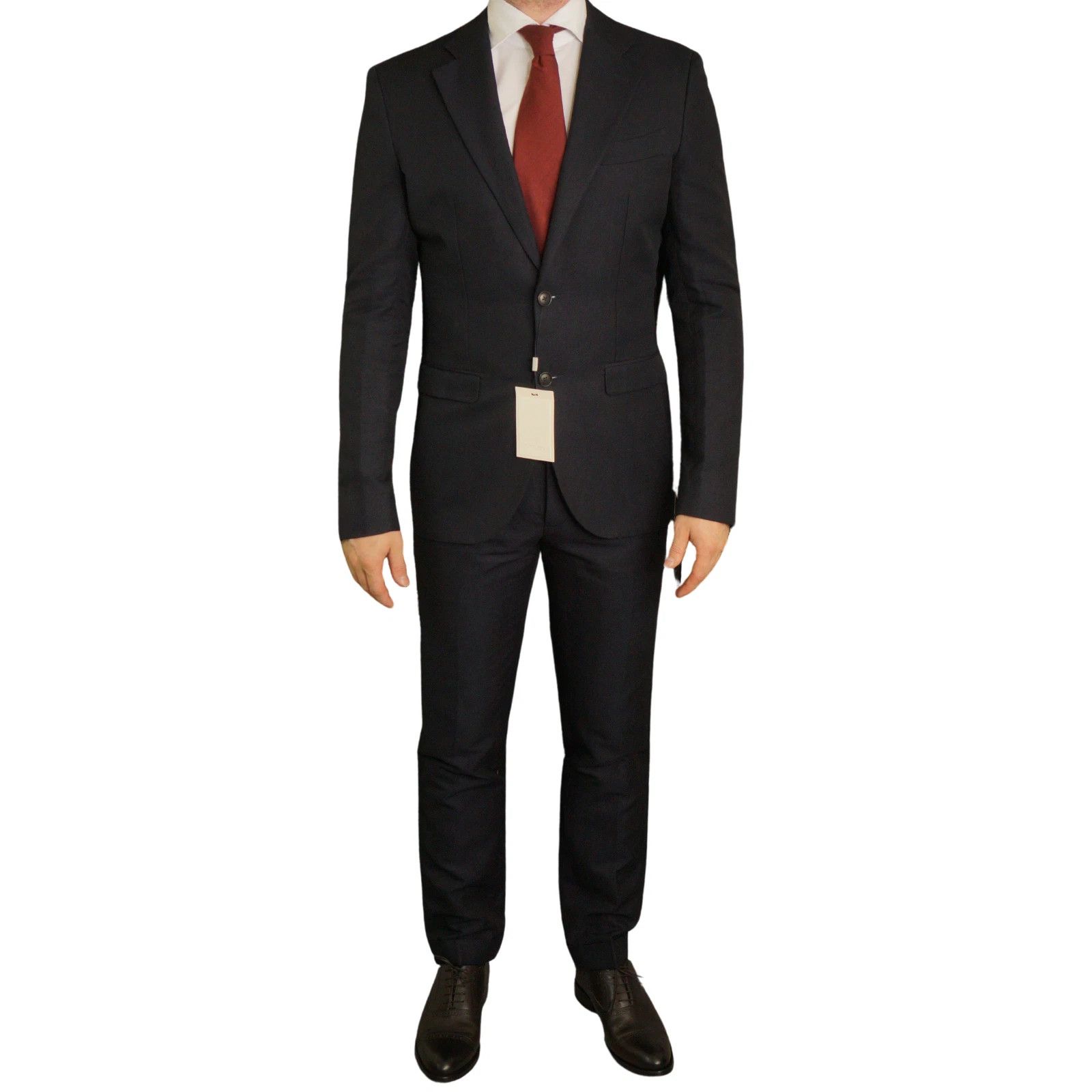 Suitsupply Men Suitsupply Suit Cotton & Linen Navy Blue La Spalla US38L Size 38L - 1 Thumbnail