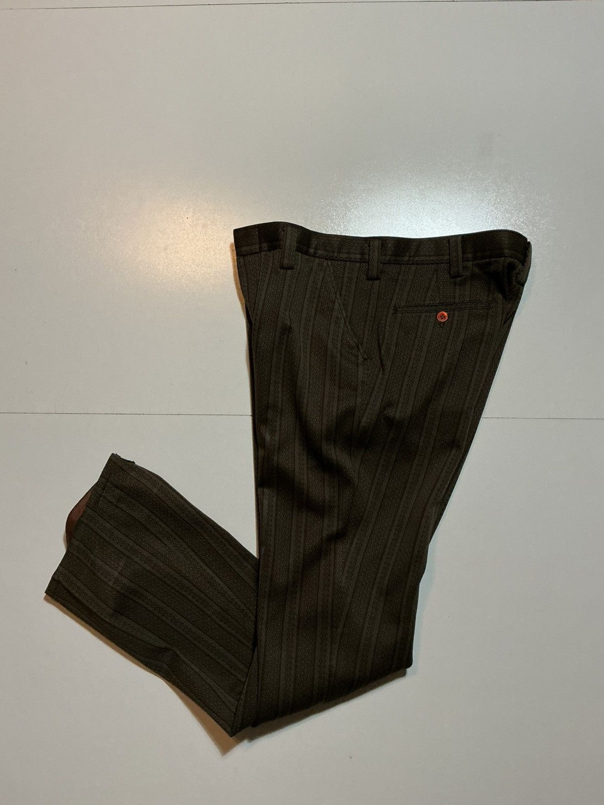 Vintage Vintage 70s Pattern Print Striped Flare Disco Dress Pants Size US 32 / EU 48 - 2 Thumbnail
