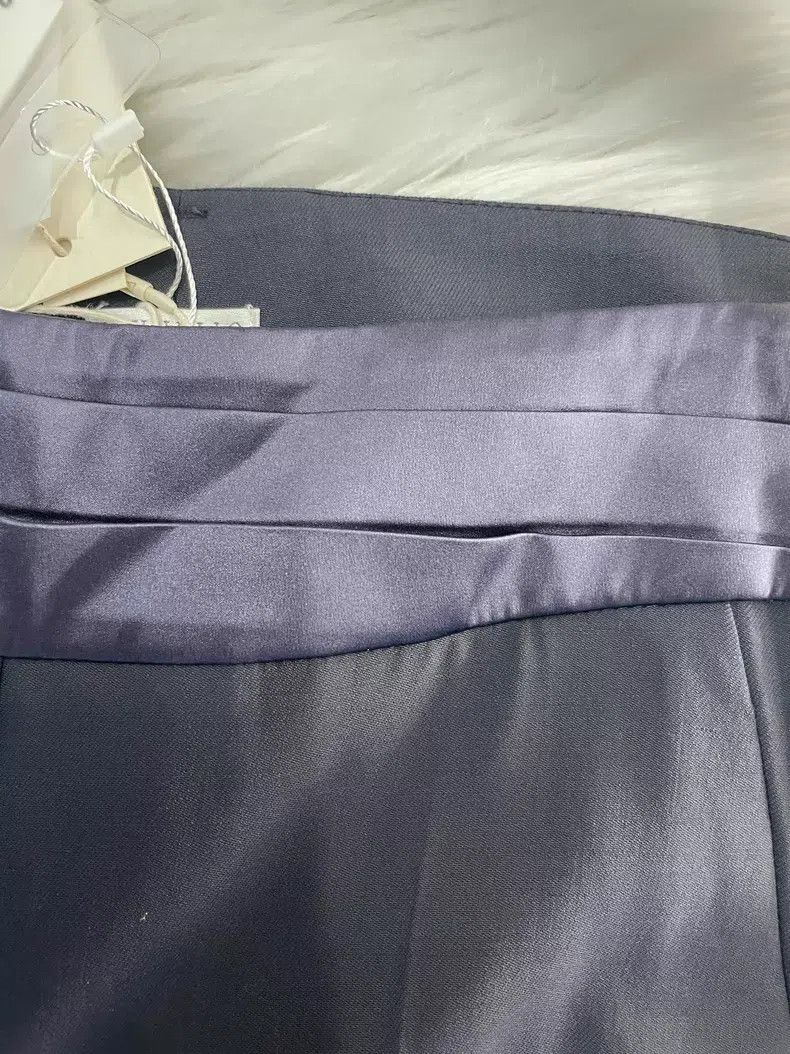 Brunello Cucinelli Brunello Cucinelli Blue-Black Wool Casual Trousers Size 25" / US 0 / IT 36 - 4 Thumbnail