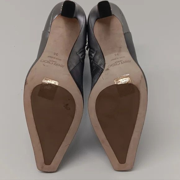 Jimmy Choo Jimmy Choo Merle 100 Metallic Leather Ankle Boots - EU36/US6 Size US 6 / IT 36 - 15 Thumbnail