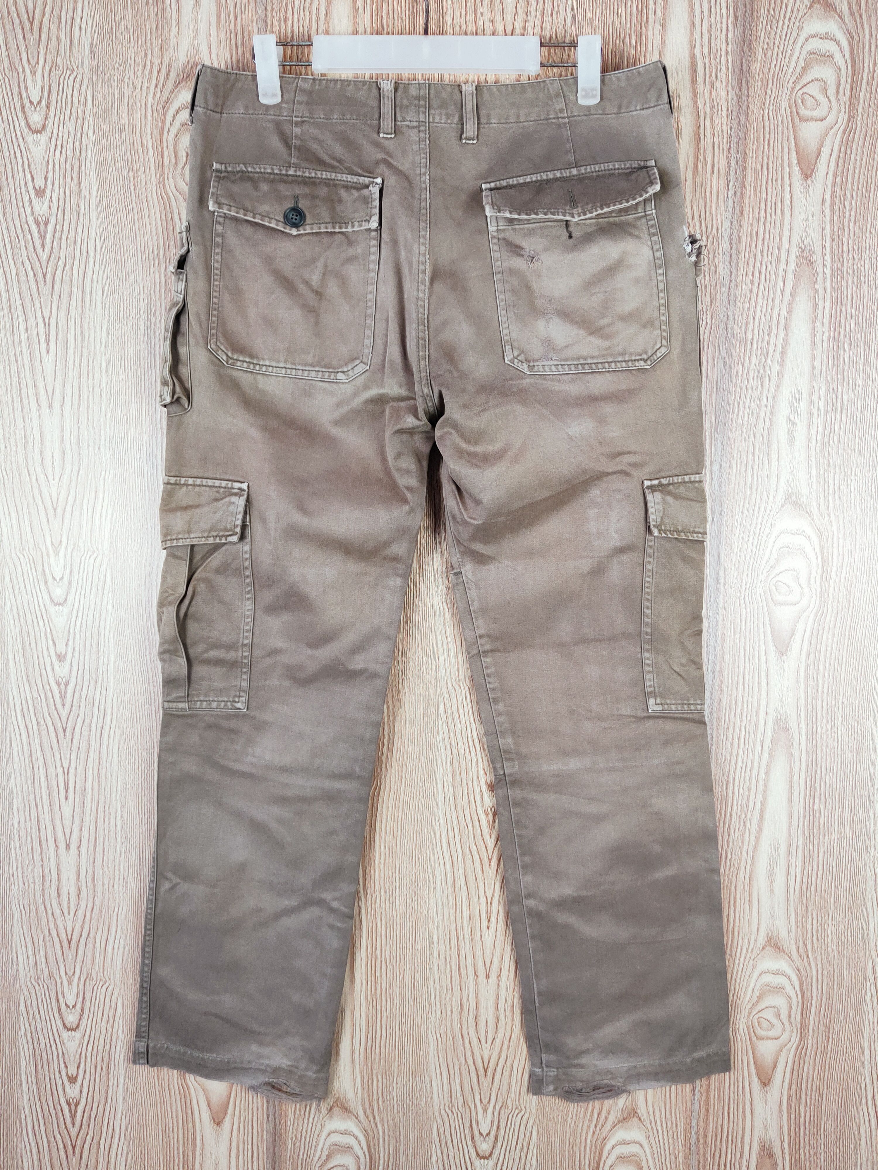Rageblue Brown Faded Multi Tactical pocket Vintage CargoPant