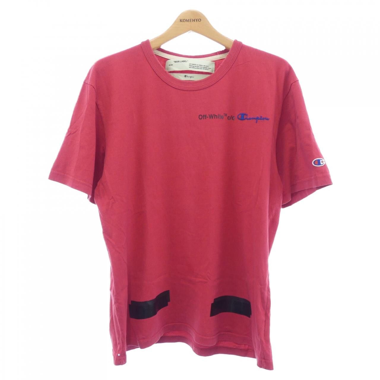 Off-White Off-White Off-White T Shirt Textile T-Shirts CHAMPION DUTY FREE for USA Size ONE SIZE - 1 Thumbnail