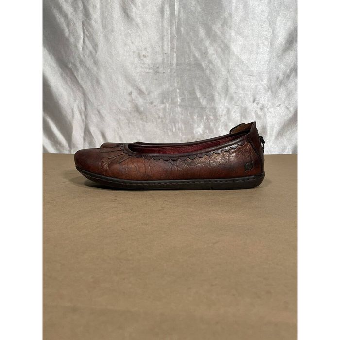 Born Born Brown Leather Mary Jane Style Flats Wmns Sz 9 Grailed