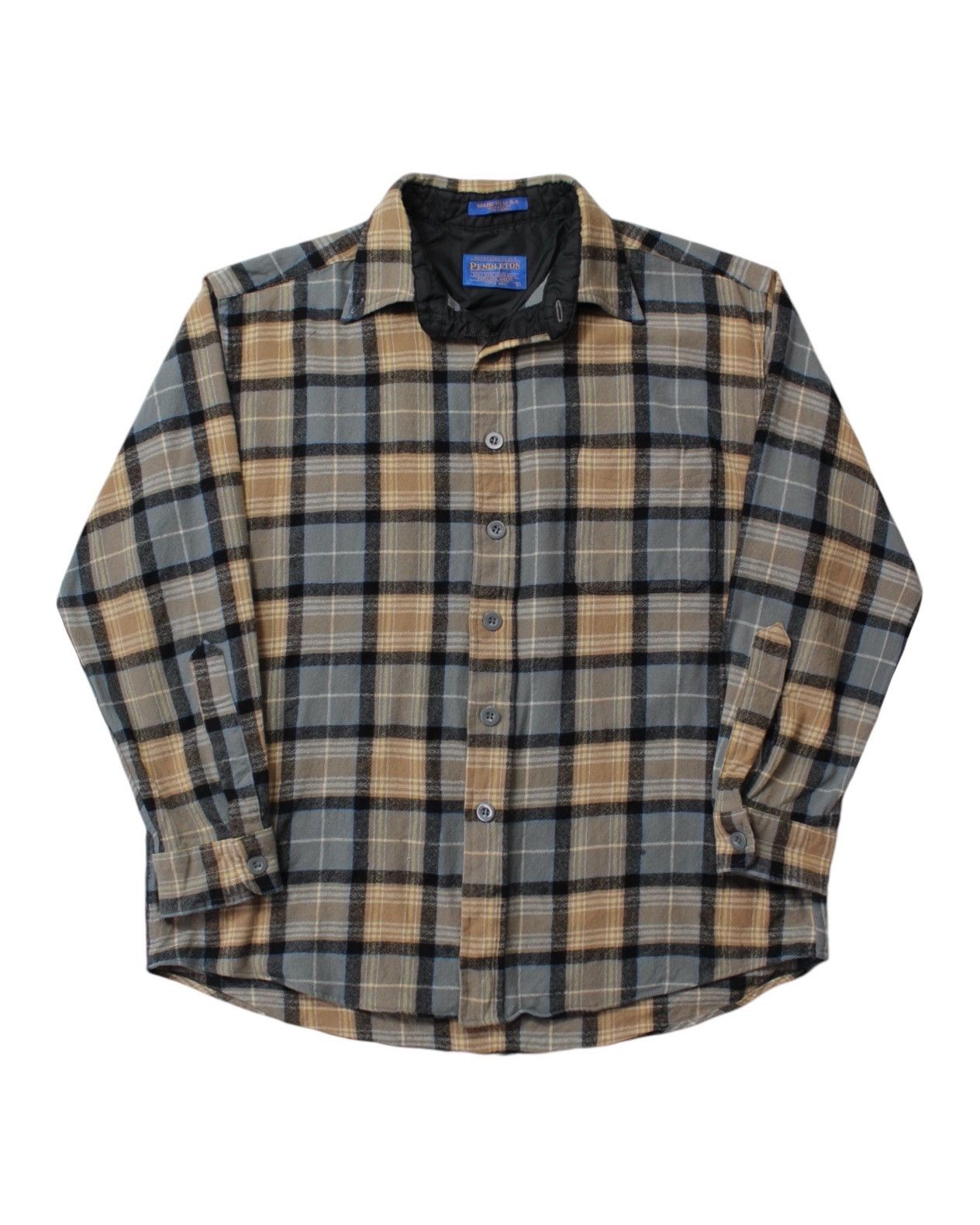 Vintage 2000S PENDLETON QUILTED LINED FLANNEL Size US L / EU 52-54 / 3 - 1 Thumbnail