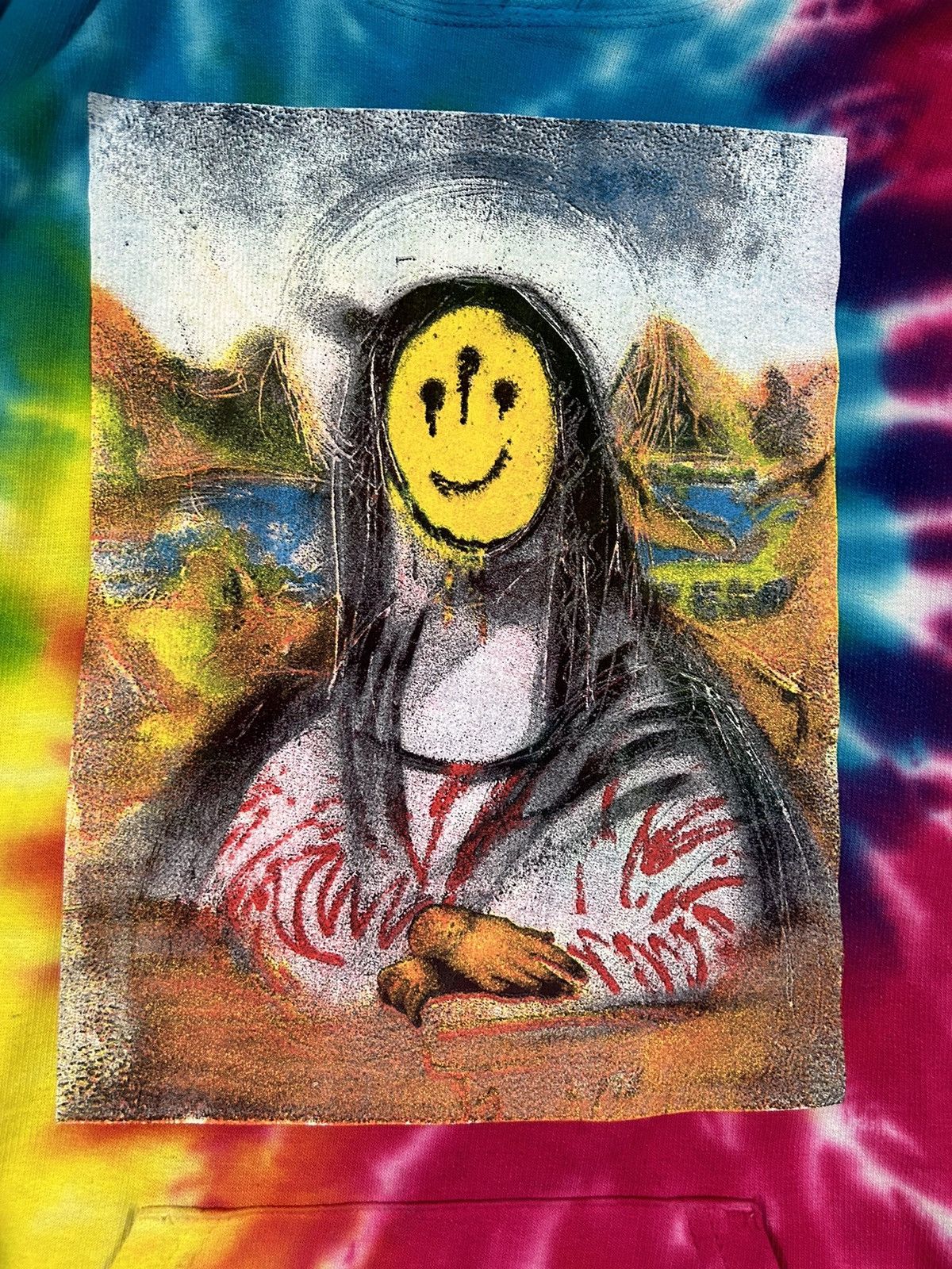 Pray For Paris WestSide Gunn GXFR Pray for Paris Mystery Dye Rainbow Smiley Size US M / EU 48-50 / 2 - 2 Thumbnail