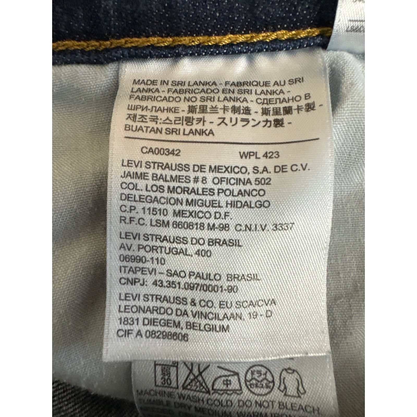 Levi's Levi's 505 Straight Leg Jeans16M 33x32 Envelope Pockets Size 38" / US 16 / IT 52 - 6 Thumbnail