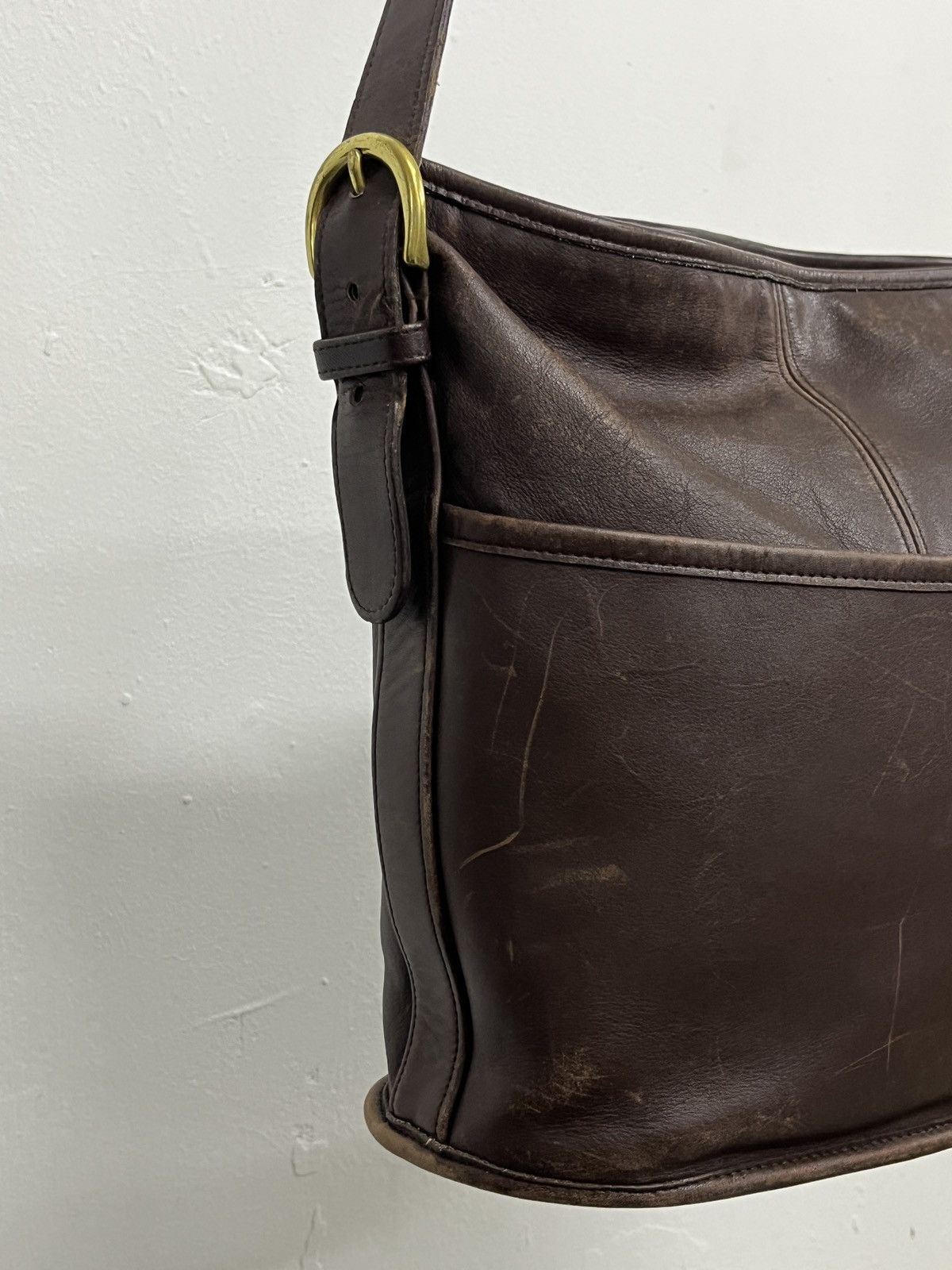 Coach Coach Vintage Tanned Patina Cowhide Leather Bucket Bag Size ONE SIZE - 3 Thumbnail