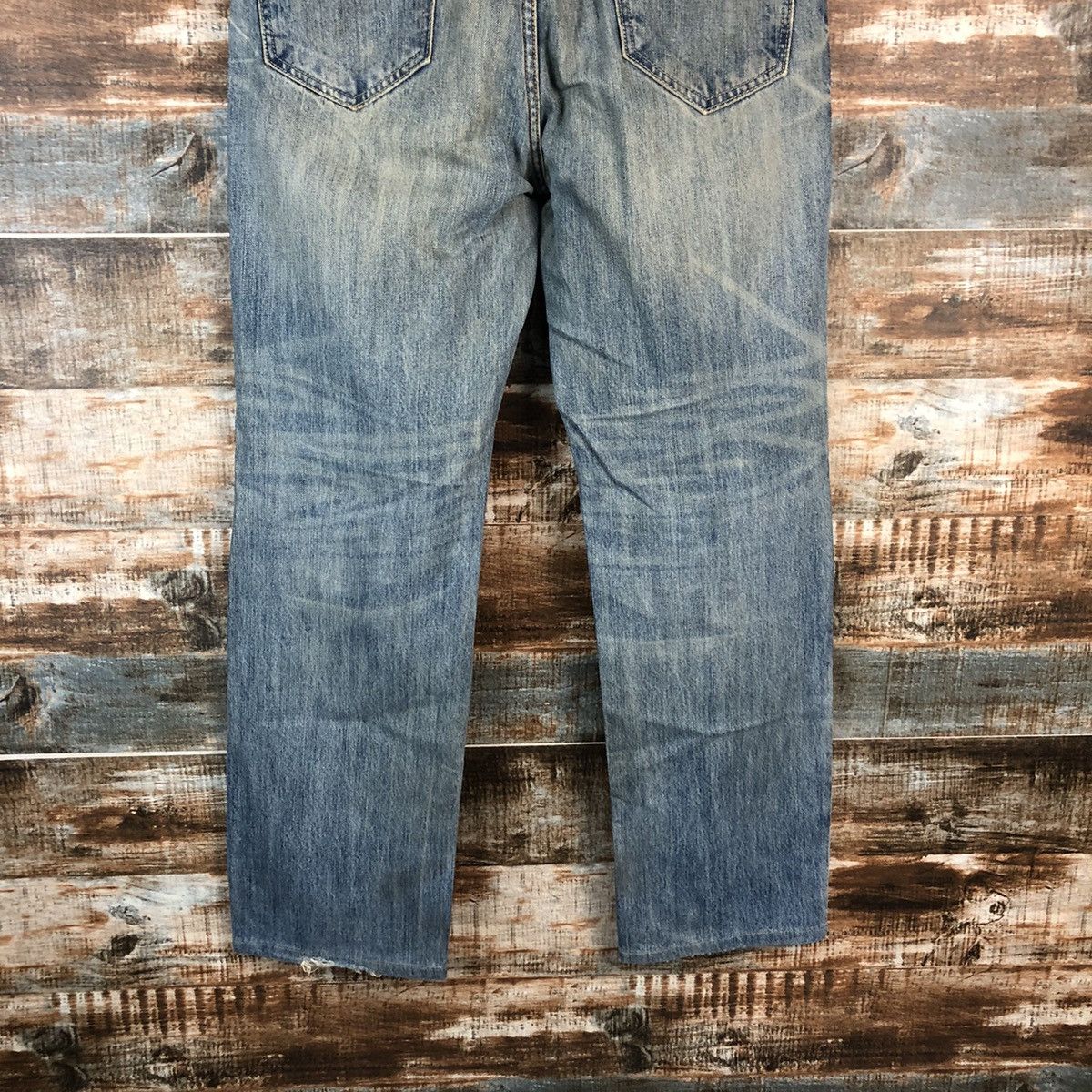 Japanese Brand DLL Navy Blue faded vintage Denim Pants #C206 Size US 32 / EU 48 - 15 Thumbnail