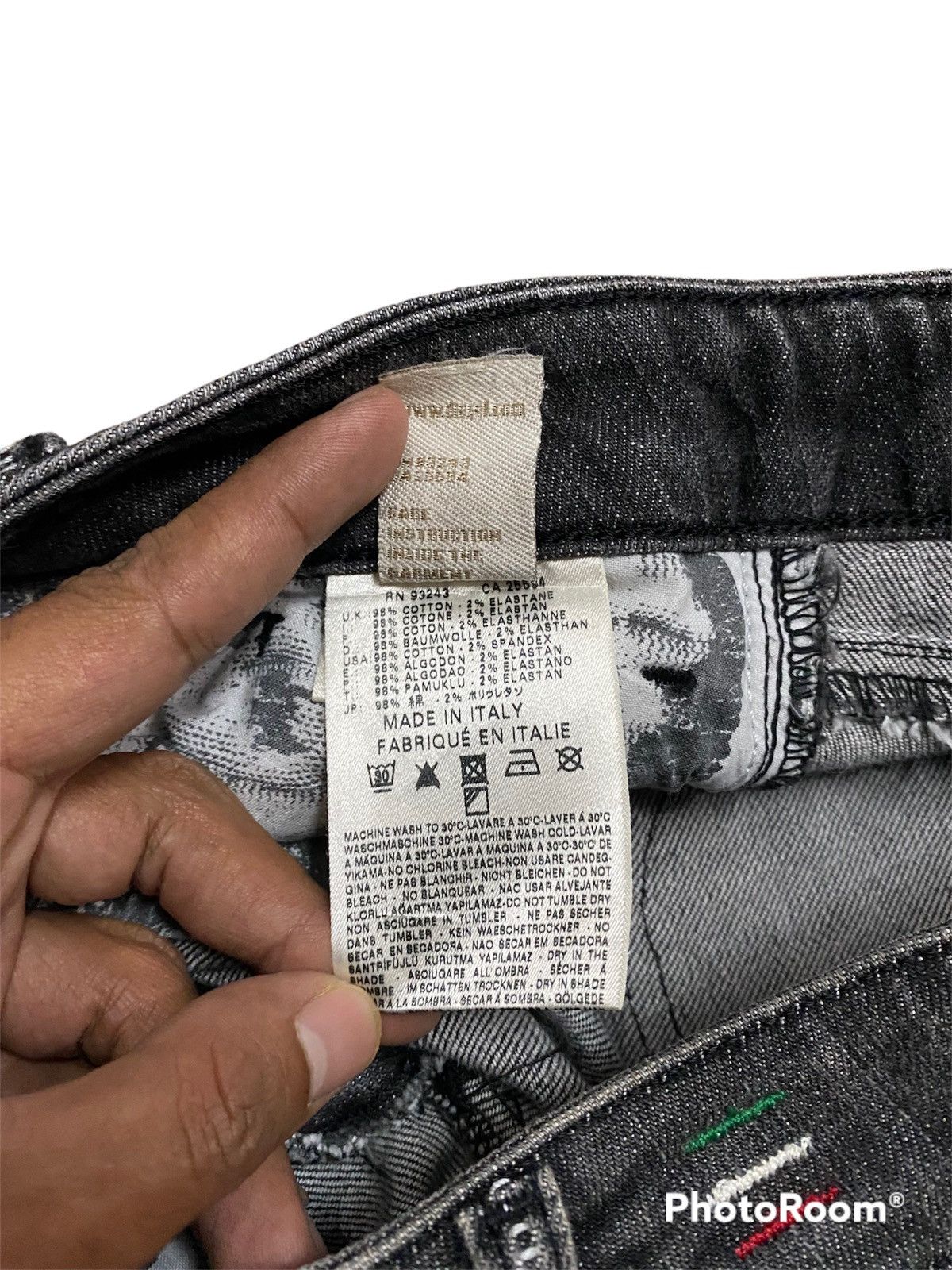 Diesel × Hysteric Glamour × Tornado Mart Diesel Cuddy Stretch Black Wash Made in Italy Size US 29 - 10 Thumbnail