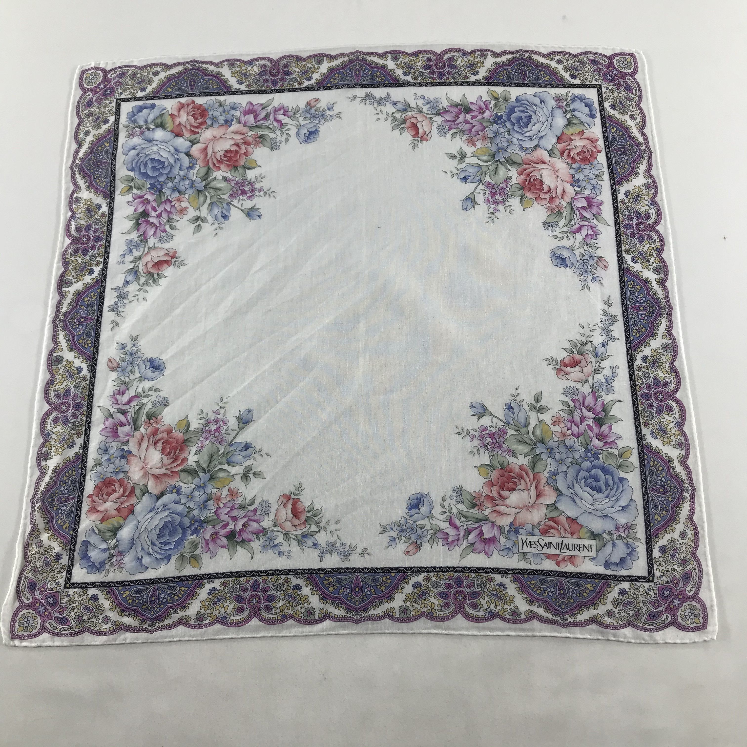 Yves Saint Laurent Yves Saint Laurent Handkerchief Neckerchief Bandana H41 Size ONE SIZE - 1 Thumbnail