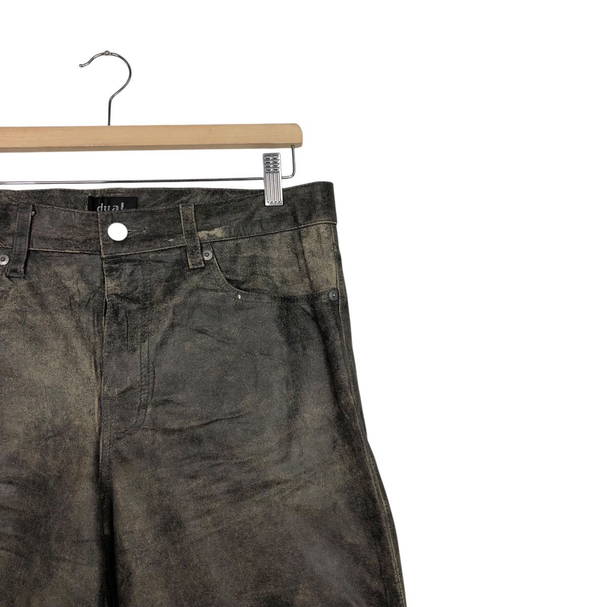 Japanese Brand 📌Vintage Biker Racing Leather Pants Dual Issey Miyake Size US 32 / EU 48 - 7 Thumbnail