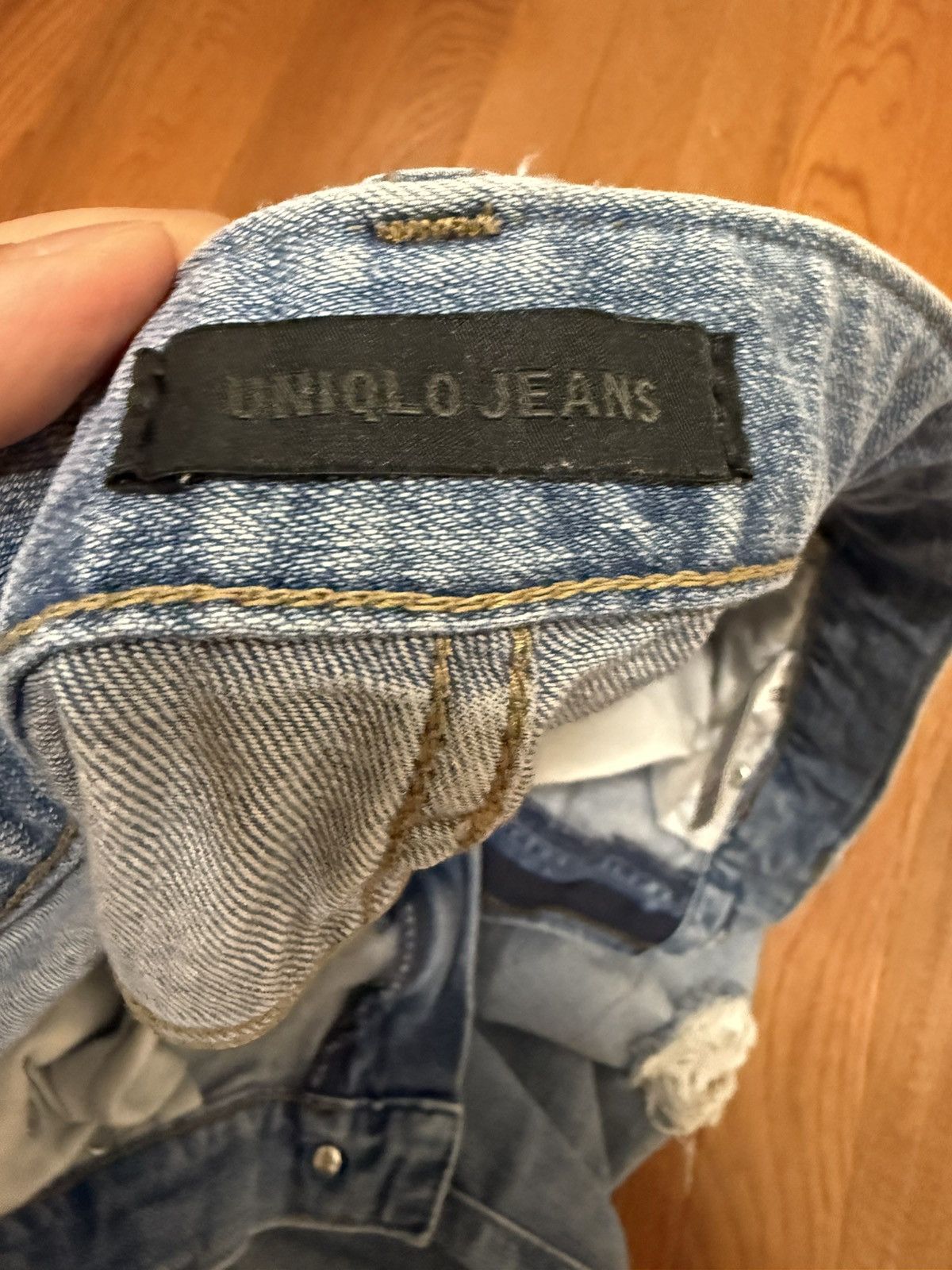 Uniqlo Uniqlo Distressed Slim Fit Jeans Size US 30 / EU 46 - 3 Thumbnail