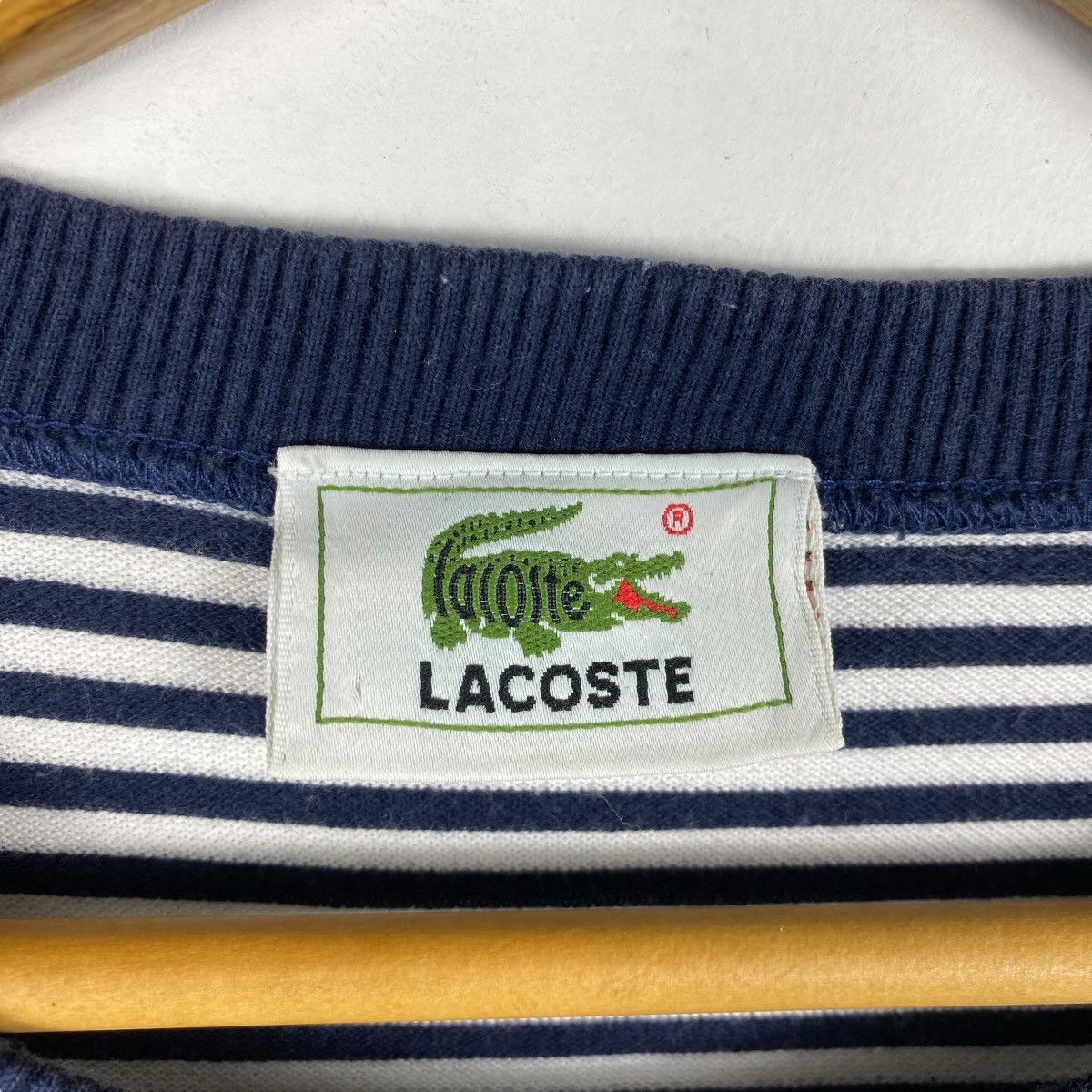 Lacoste × Vintage Vintage 90's LACOSTE YACHTING Graphic Striped Tee Shirt Size US XL / EU 56 / 4 - 6 Thumbnail