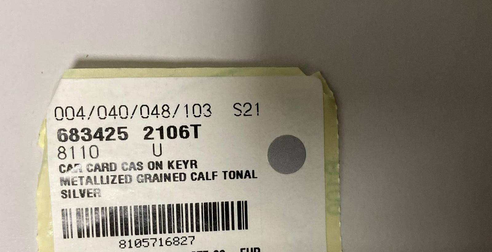 Balenciaga o1mt1gz0924 Size: OS / Car Card Case On Keychain in Grey Size ONE SIZE - 2 Thumbnail