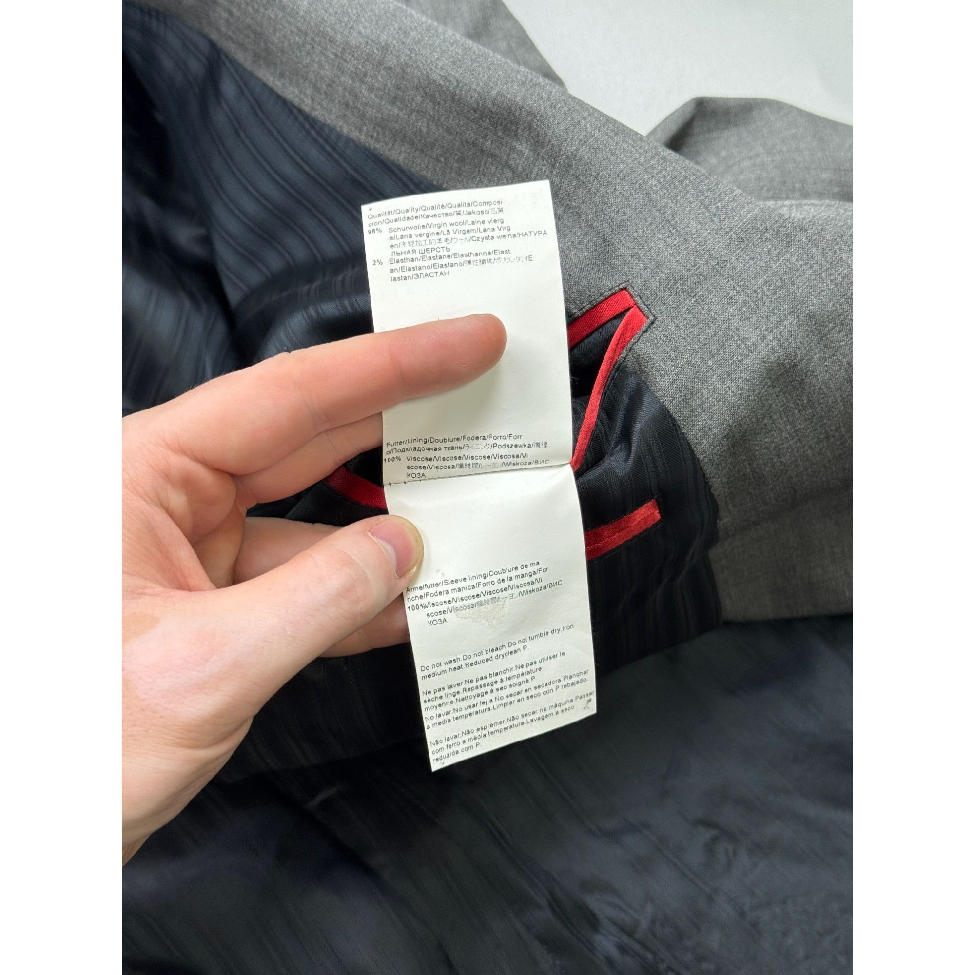 Hugo Boss Hugo Boss Two Piece Wool Suit (Y1282) Size 42L - 8 Thumbnail
