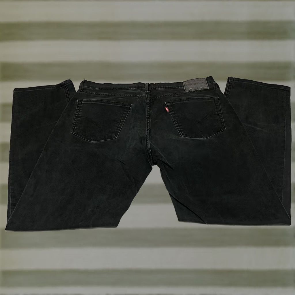Levi's Levi's 541 Athletic Taper Jeans Mens 36x32 Black Denim Button Zip Cotton Blend Denim 5-Pocket Mens Regular 32 Unisex? Size US 36 / EU 52 - 1 Thumbnail