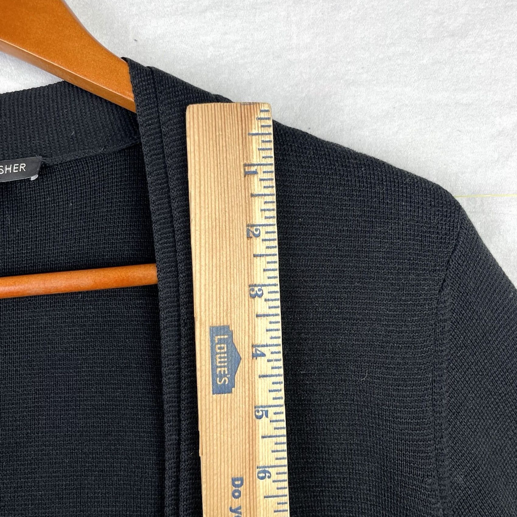 Eileen Fisher Eileen Fisher Sweater Women Medium Cardigan Open Cotton Silk Blend Black Knit Mens Ladies Womens Size M / US 6-8 / IT 42-44 - 5 Thumbnail
