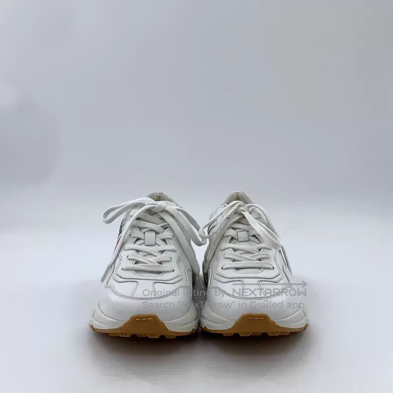 Gucci Gucci White logo letter lace-up sneakers dad shoes Size US 7.5 / IT 37.5 - 3 Thumbnail