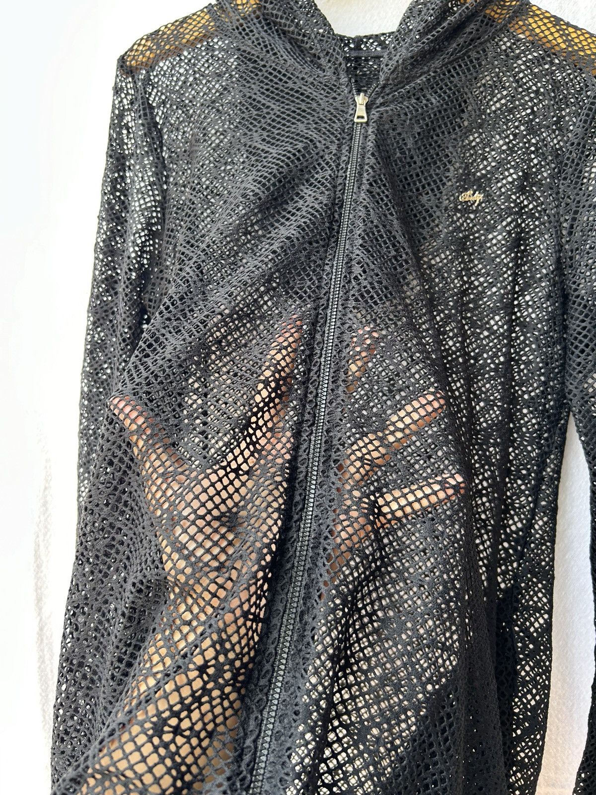 Japanese Brand Japanese open fishnet zip hoodie Ifsix lgb style Size US L / EU 52-54 / 3 - 8 Thumbnail