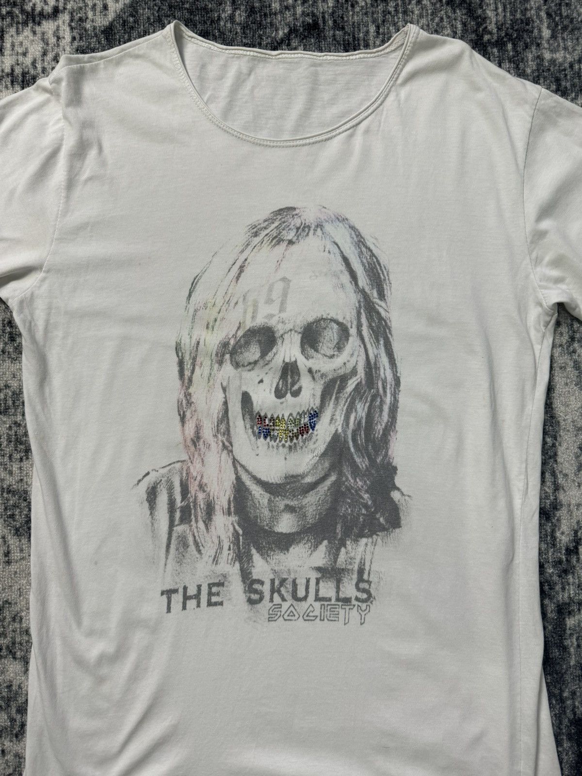 Other Vintage The Skulls Society Tee Shirt Y2K Distressed Dirty Size US M / EU 48-50 / 2 - 2 Thumbnail