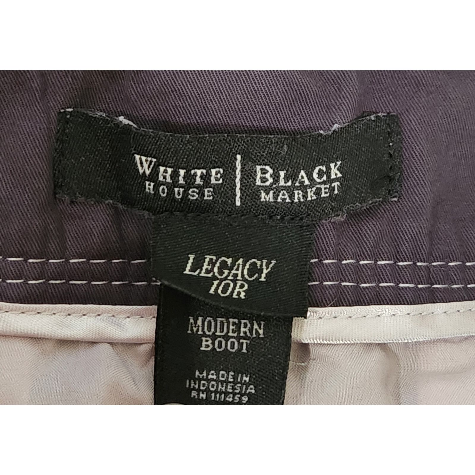 Other White House Black Market Black Gray Legacy Lined Jeans 10R Size 32" / US 10 / IT 46 - 3 Thumbnail