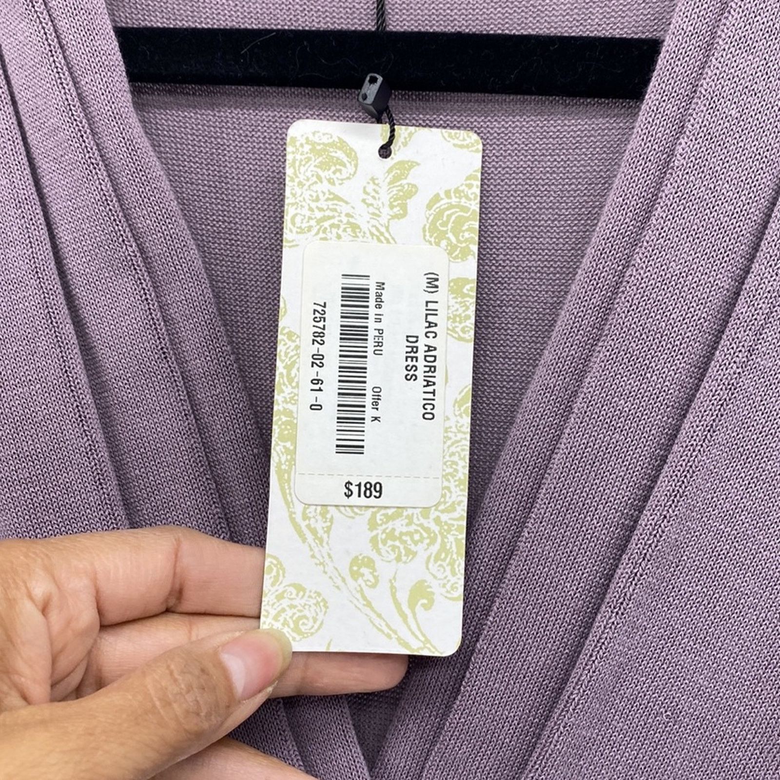 Other Peruvian Connection Adriatico lilac maxi knit dress size M Size M / US 6-8 / IT 42-44 - 5 Thumbnail