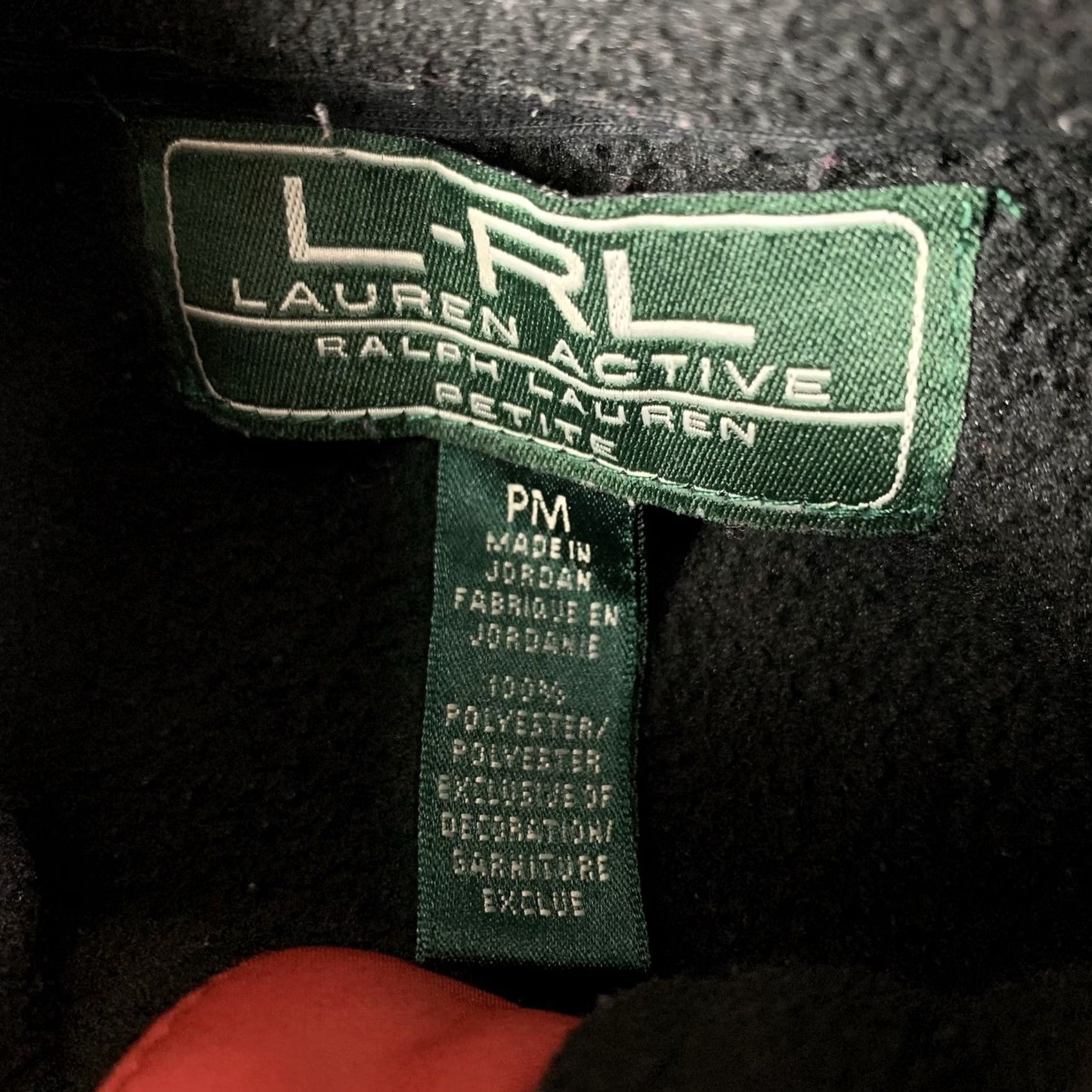 Ralph Lauren VINTAGE Lauren Ralph Lauren Jacket Women Petite Medium Red Black Long Sleeve Full Zip Size M / US 6-8 / IT 42-44 - 3 Thumbnail