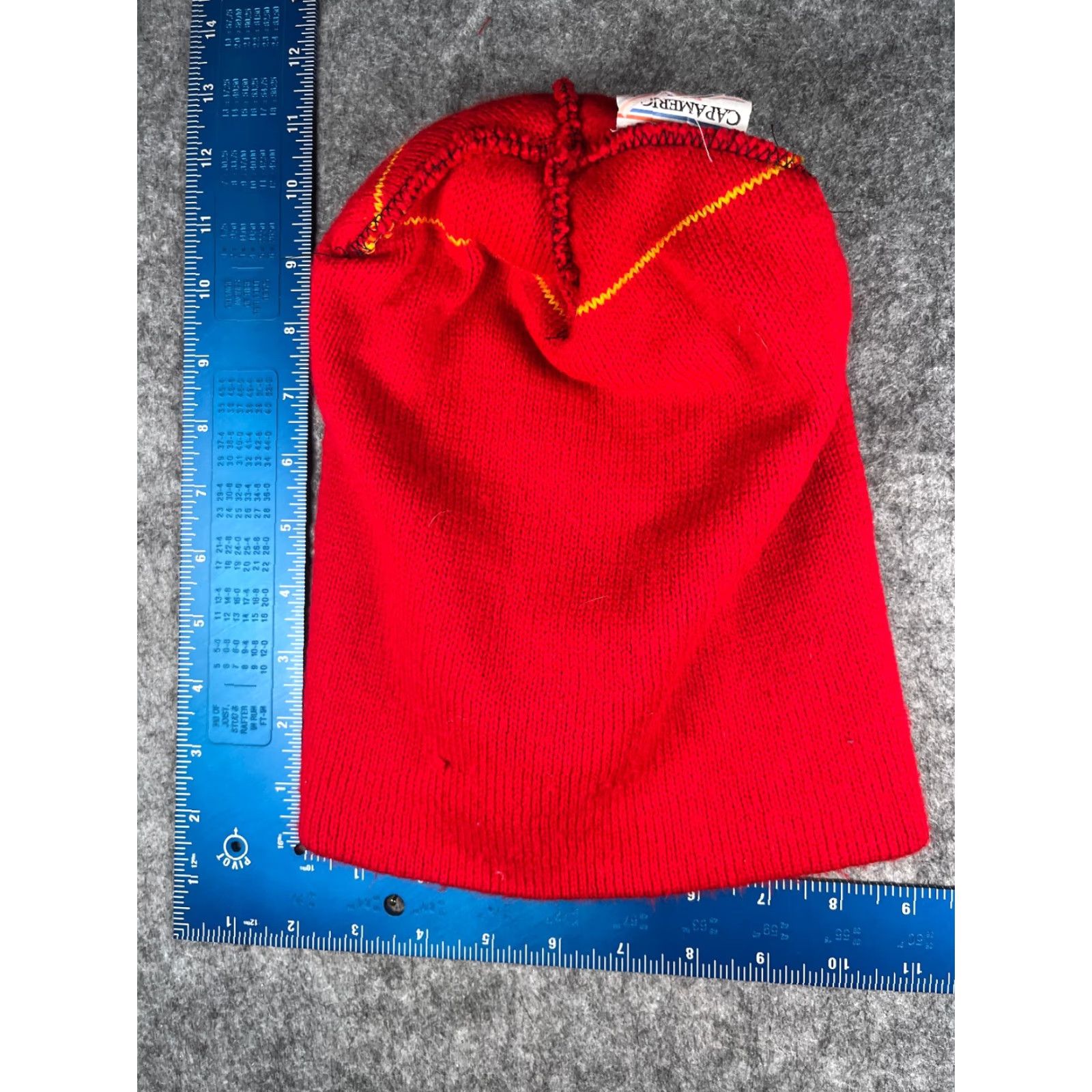 Cougar Capamerica Cougar Running Beanie Toque Knit Acrylic Adult One Size Red Beanie Mens Womens Unisex SkI Hat 90s? Size ONE SIZE - 6 Thumbnail