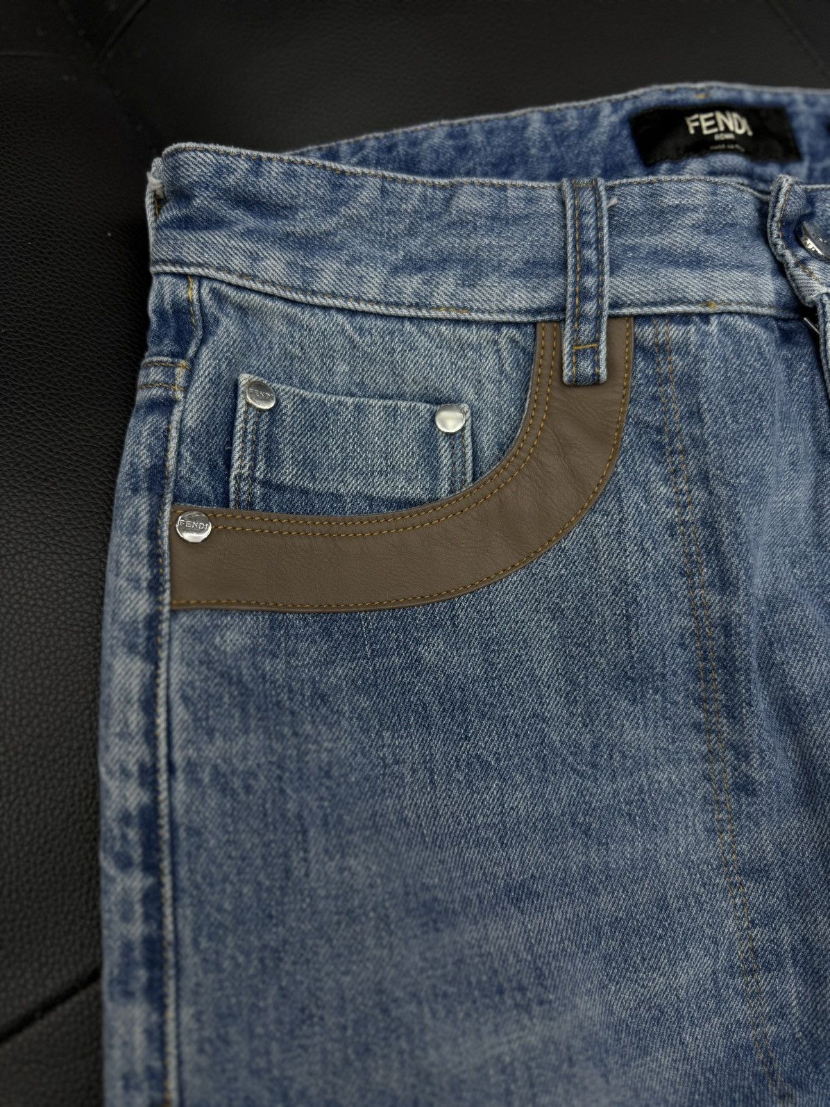 Fendi Fendi Blue Jeans Leather Size 30/34 $1500 Retail Size US 30 / EU 46 - 5 Thumbnail