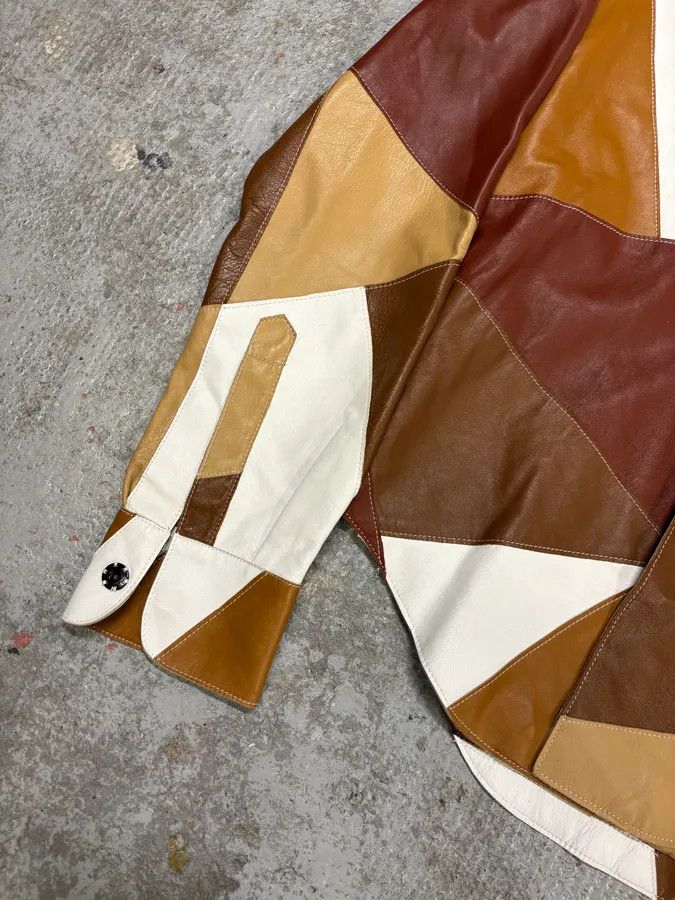 Dolce & Gabbana SS2001 Dolce & Gabbana Patchwork Leather Shirt Jacket Size US M / EU 48-50 / 2 - 9 Thumbnail