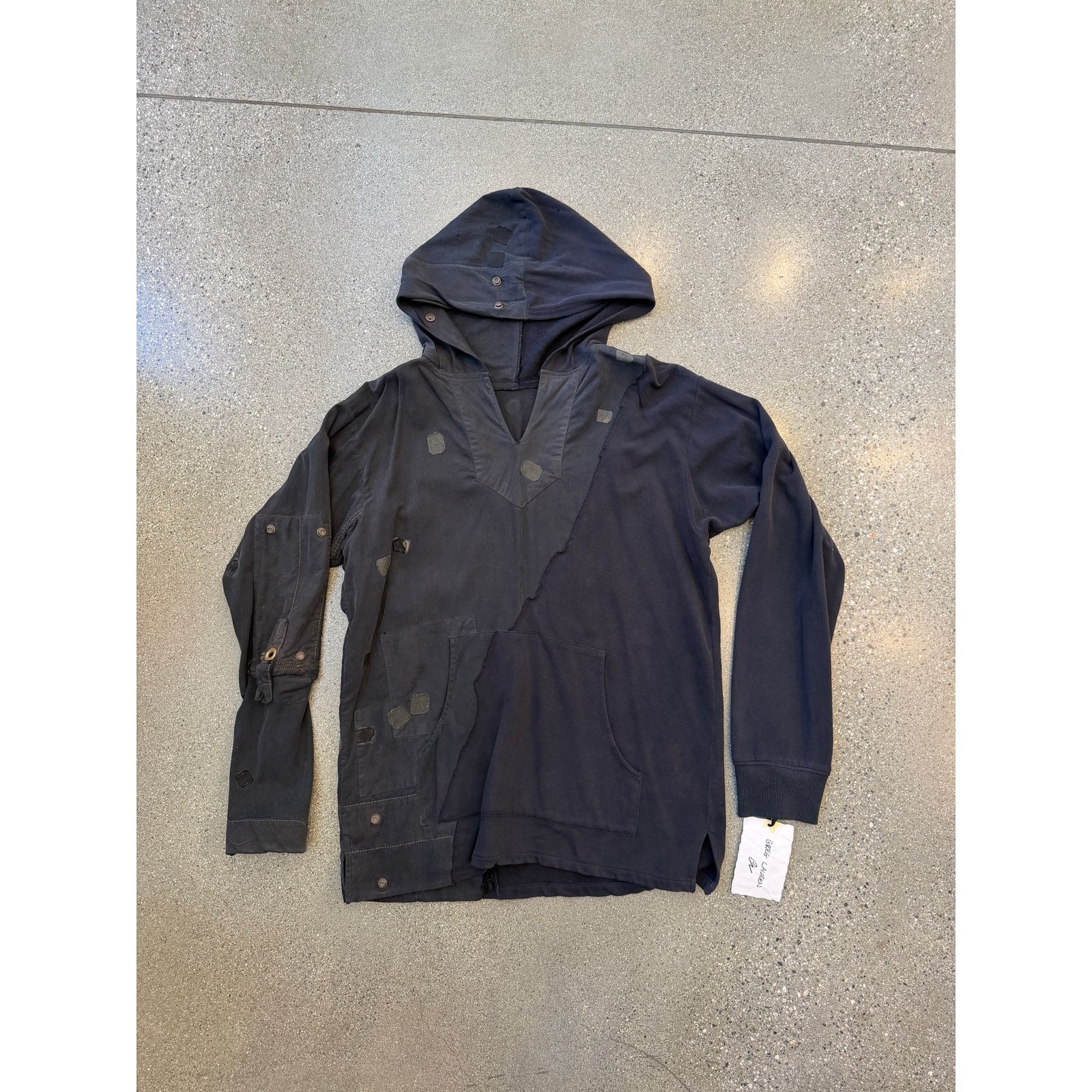 Greg Lauren Greg Lauren SAMPLE Patchwork Tent/Fleece Split Hoodie Size US L / EU 52-54 / 3 - 1 Thumbnail