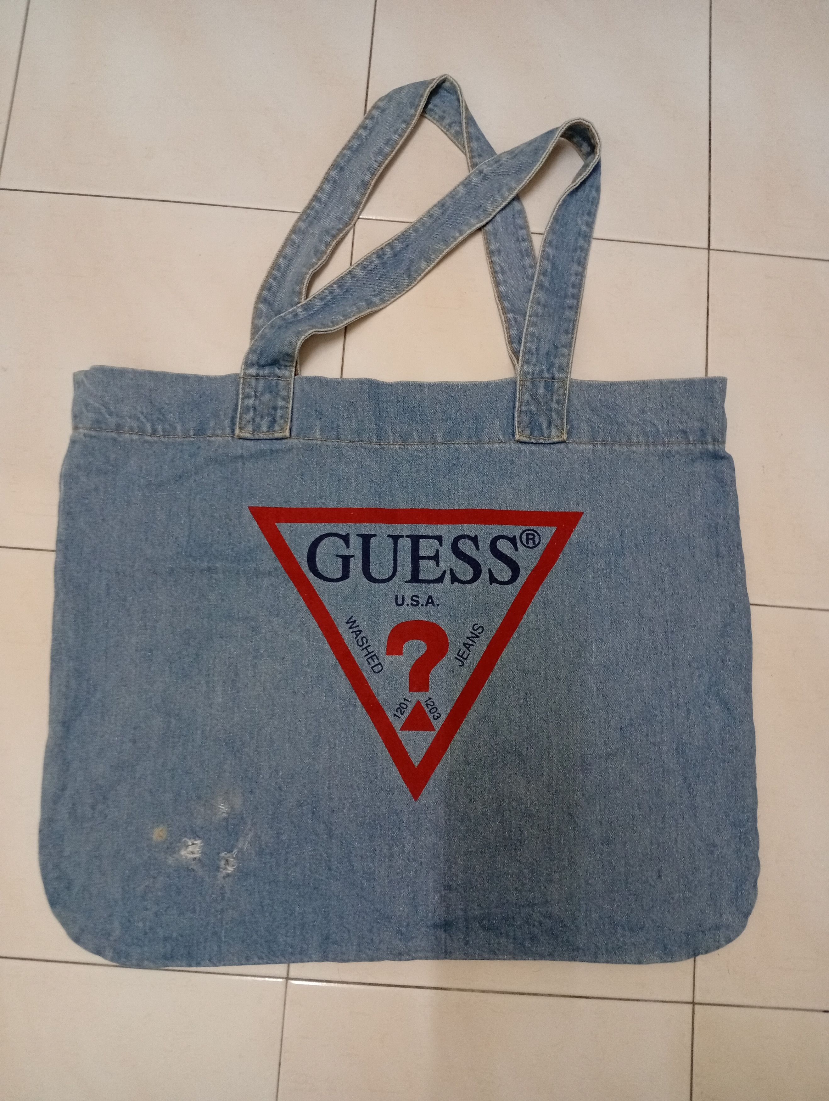 Guess × Vintage vintage tote bag X Guess Denim Size ONE SIZE - 1 Thumbnail