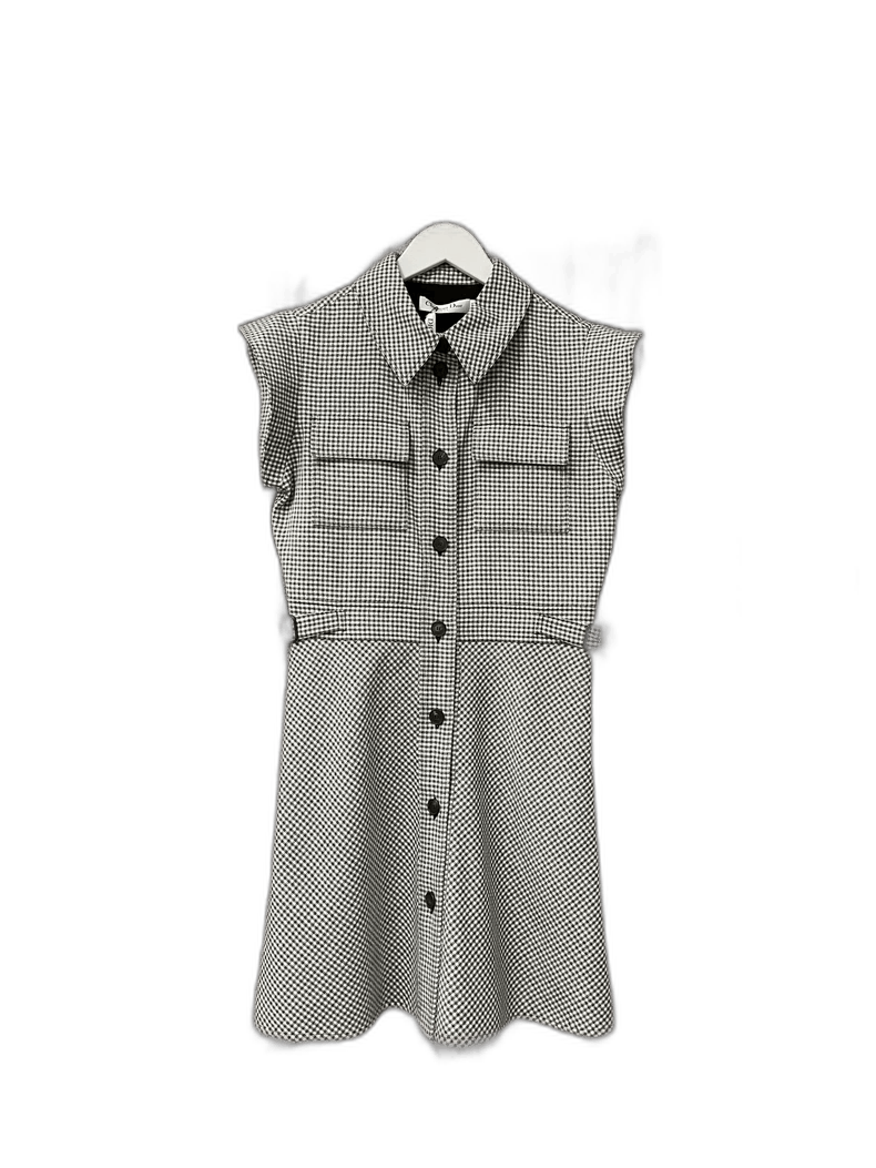 Dior Black and White Gingham Dress