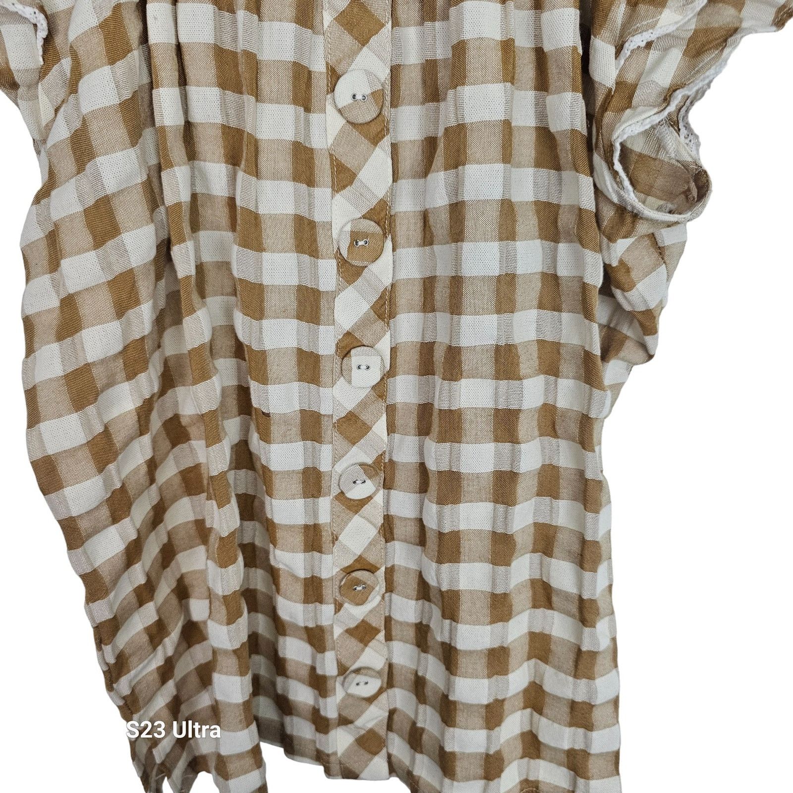 Jane's Addiction Matilda Jane Womens Annabelle Gingham Button Blouse L Preppy Size L / US 10 / IT 46 - 4 Thumbnail