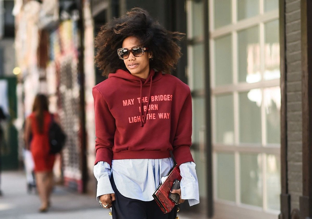Vetements Vetements “May The Bridges I Burn” Cropped Hoodie Size US L / EU 52-54 / 3 - 2 Thumbnail