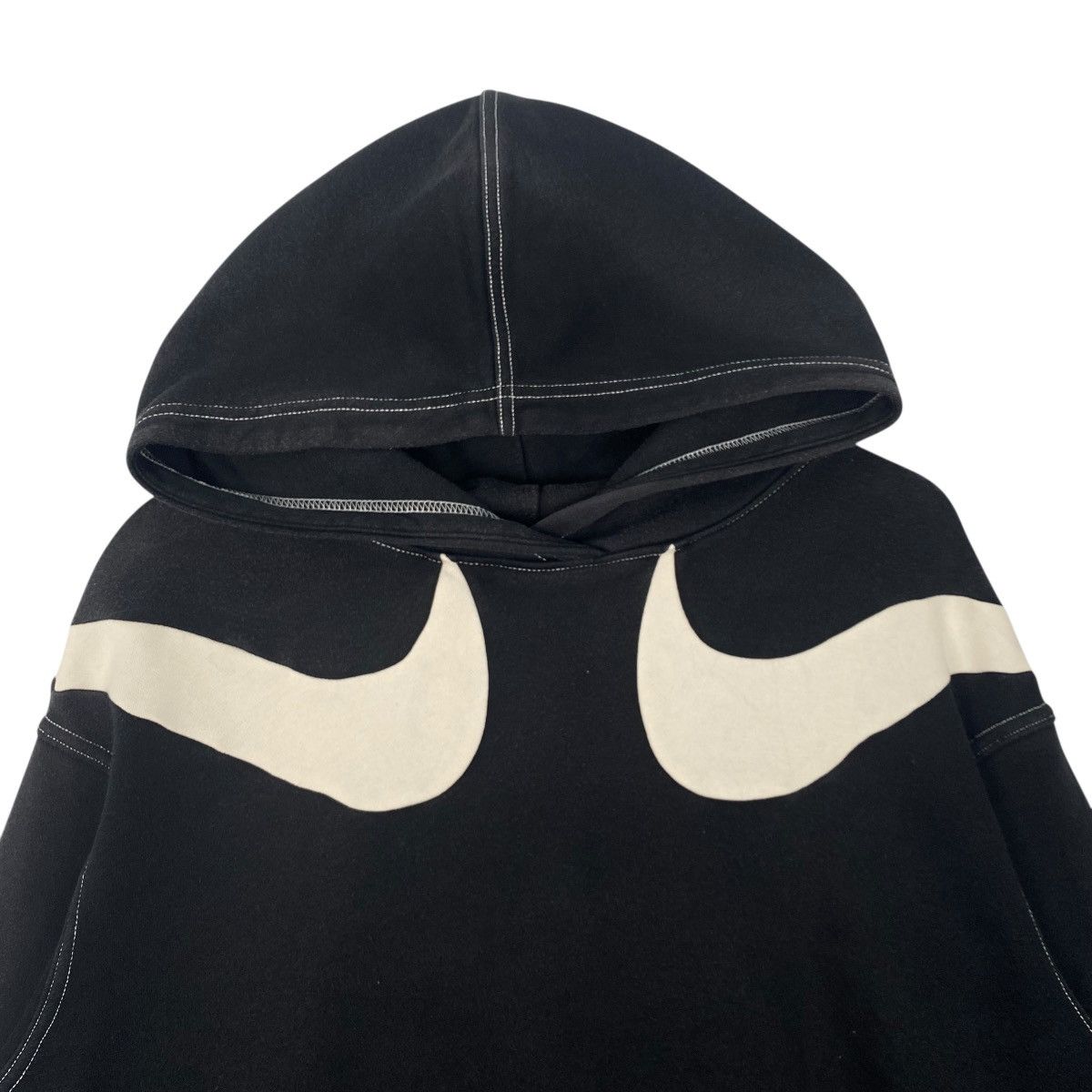 Vintage Vintage Nike Hoodie Sweater Big Logo Black Pullover Size L Size US L / EU 52-54 / 3 - 4 Thumbnail