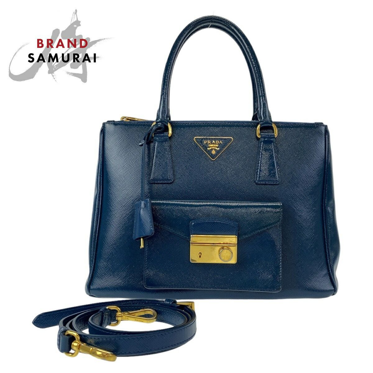 Prada Prada PRADA Saffiano 2way handbag Leather Shoulder Bag DUTY FREE for USA Size ONE SIZE - 1 Preview