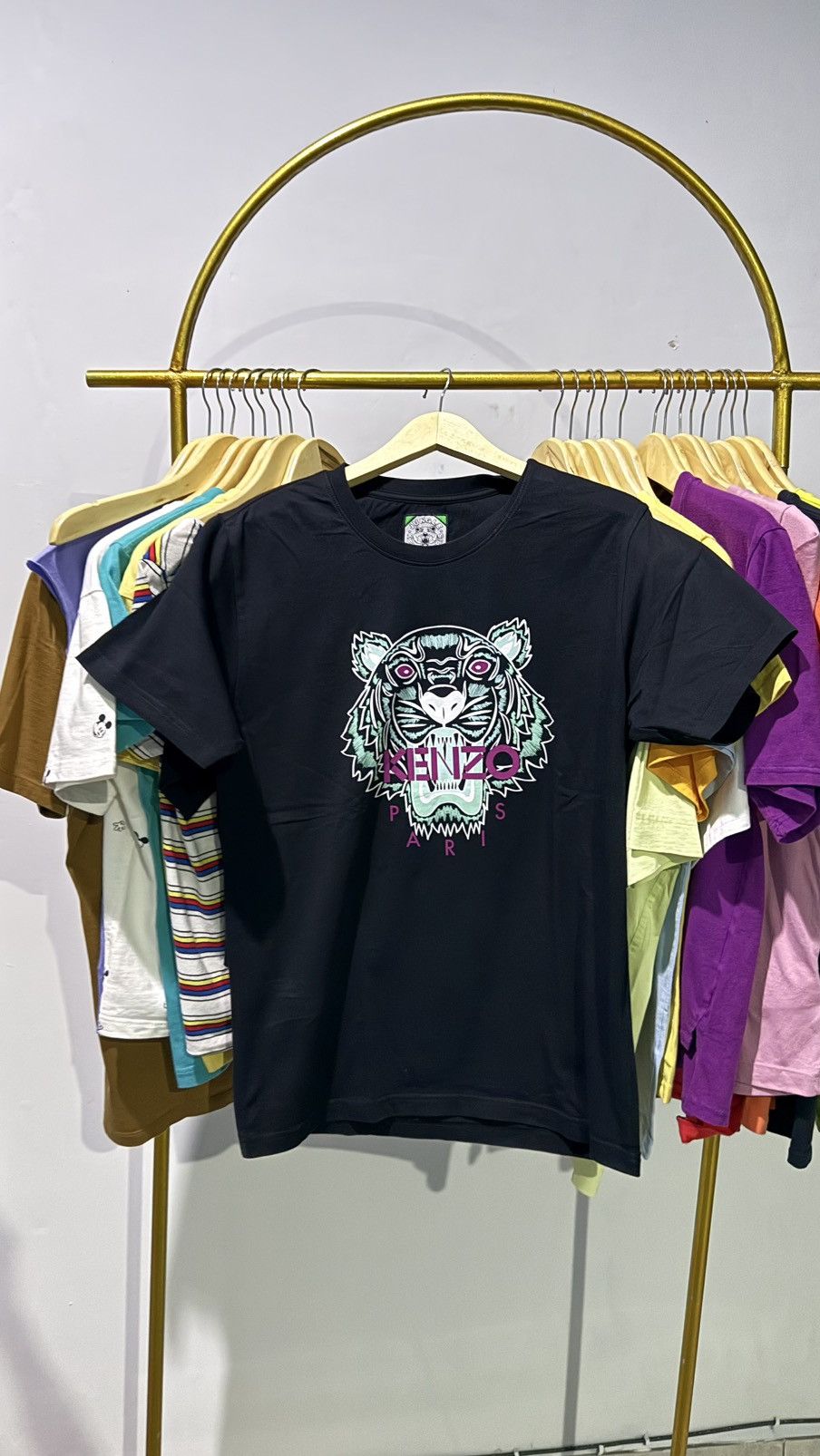 Kenzo kenzo black tiger tee Size L / US 10 / IT 46 - 1 Thumbnail