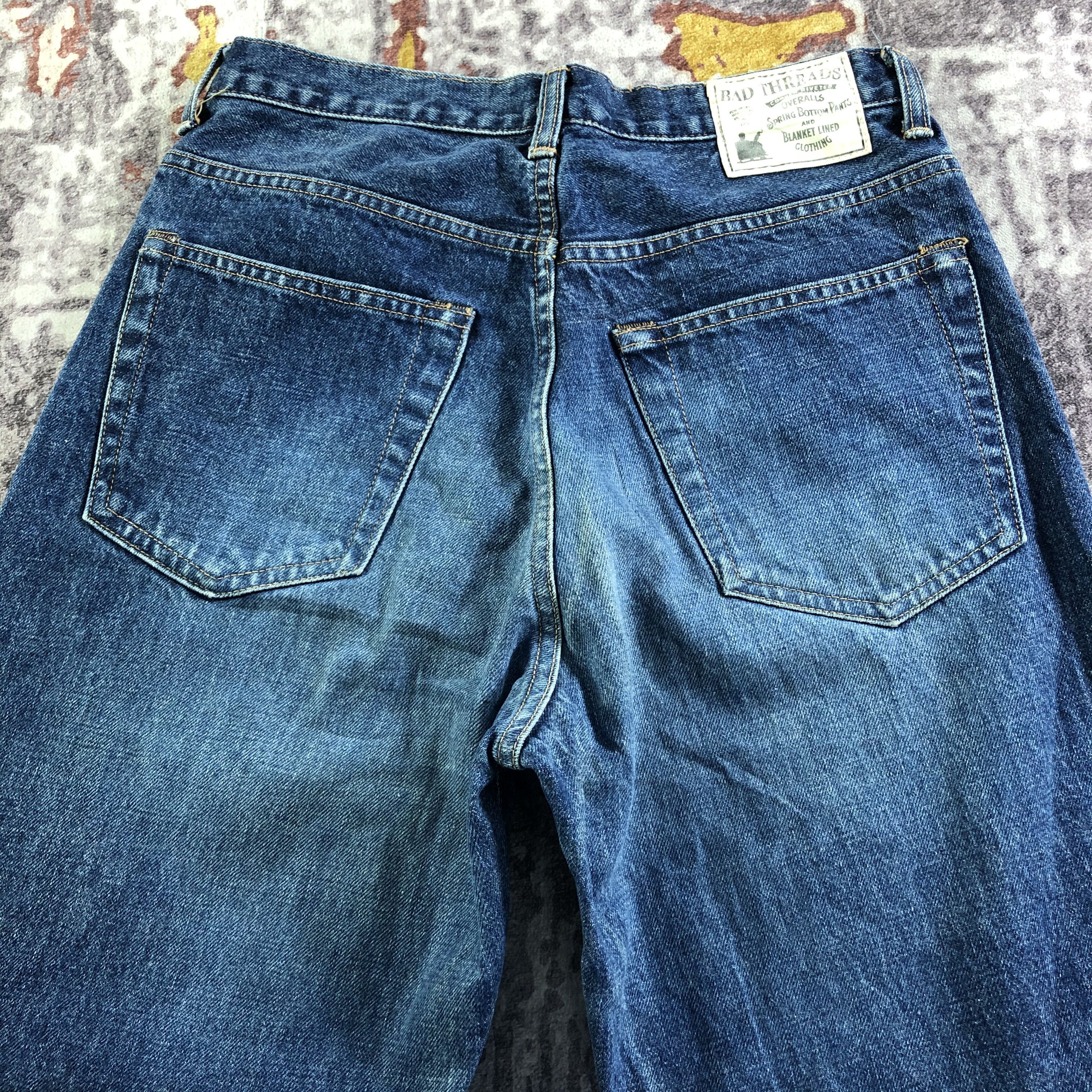 Vintage Vintage Blue Wash Bad Threads Redline Jeans-JM3509 Size US 29 - 4 Thumbnail