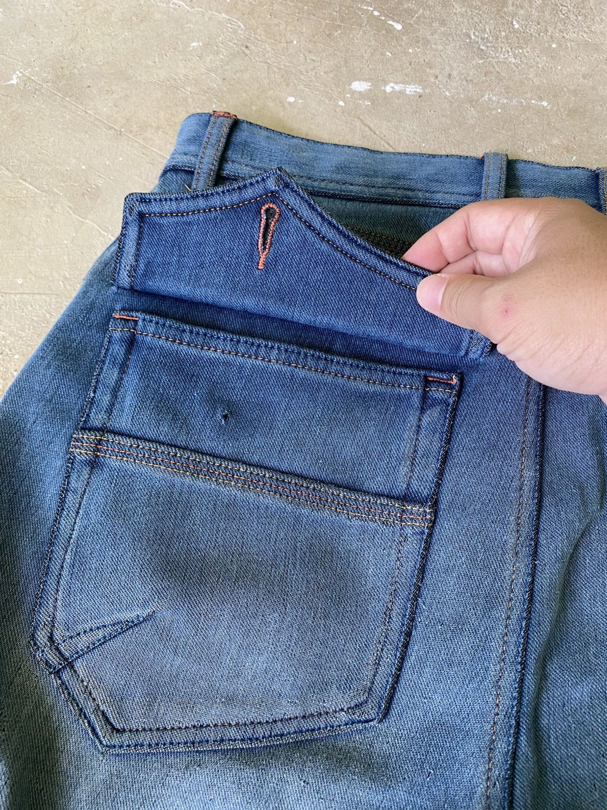 Japanese Brand FieldCore Multi Pocket 3D Cargo Denim Jeans Size US 33 - 10 Thumbnail