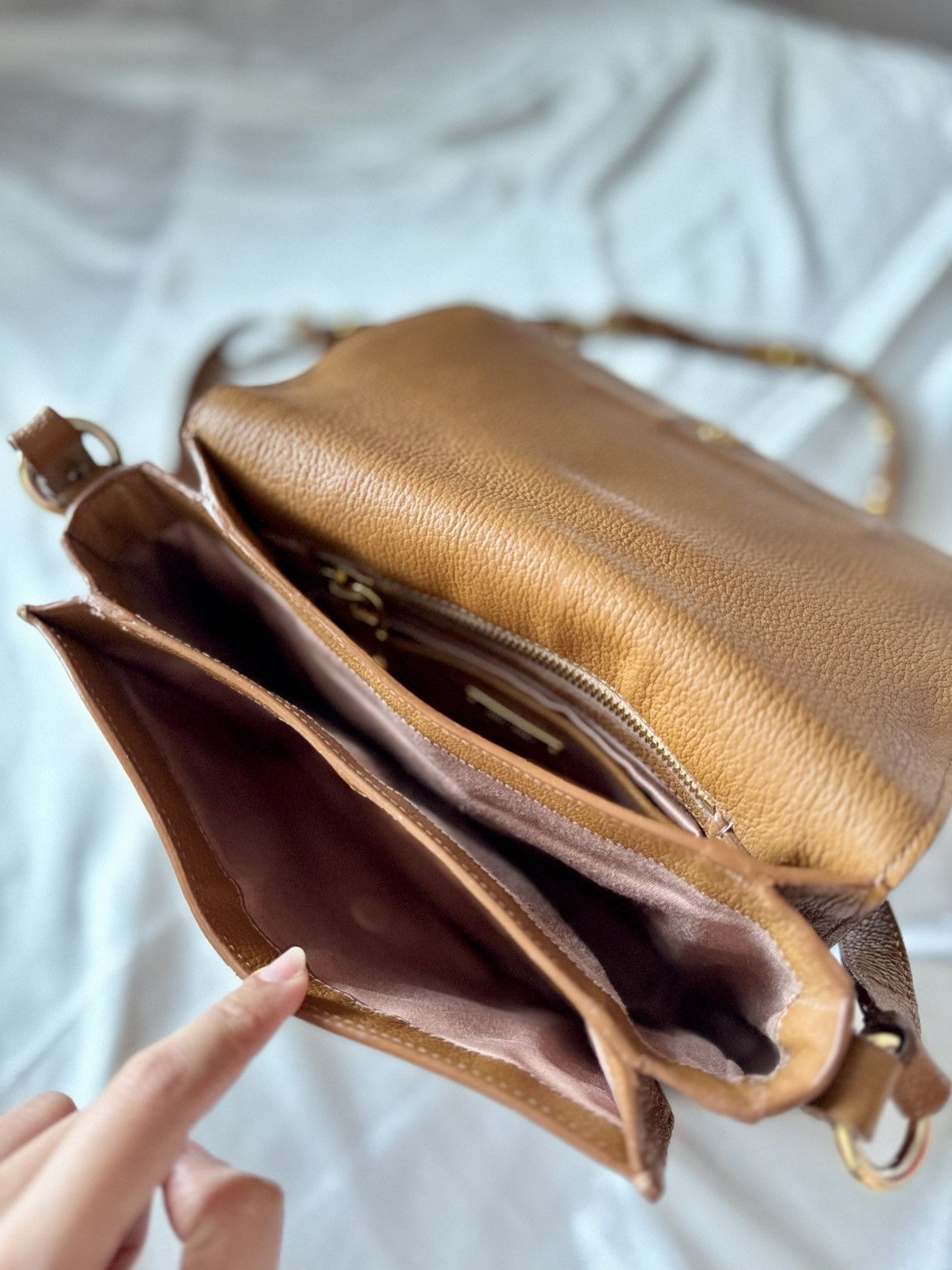 Miu Miu Authentic MIU MIU Madras Brown Crystals Crossbody Sling Bag Size ONE SIZE - 17 Thumbnail