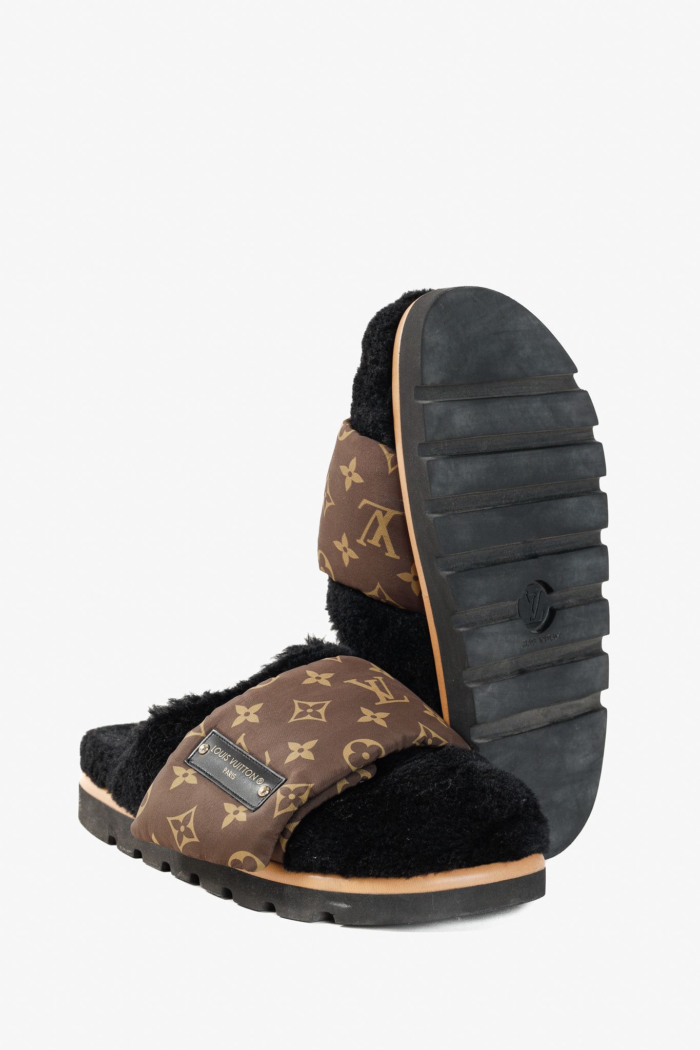 Louis Vuitton Louis Vuitton 2022 Pool Pillow Comfort Shearling Mules Size US 8.5 / EU 41-42 - 4 Thumbnail