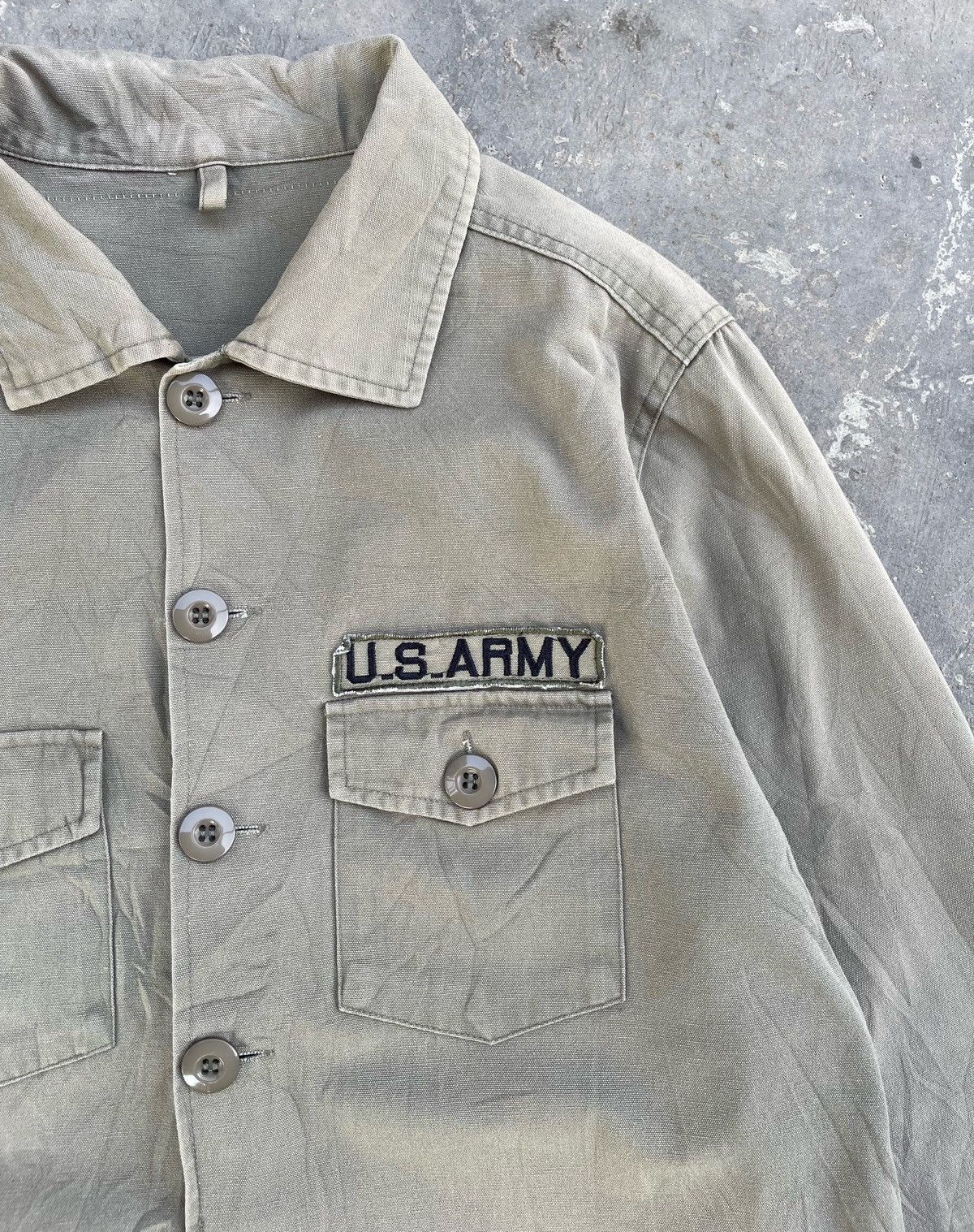 Vintage 🔥Vintage U.S.ARMY Military Shirt Jacket Size US S / EU 44-46 / 1 - 6 Thumbnail